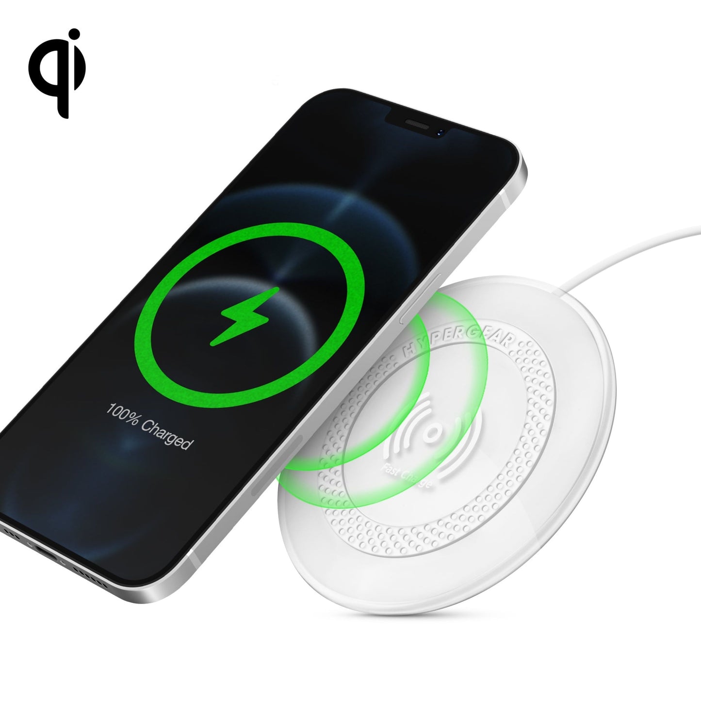 title:HyperGear ChargePad Pro 15W Wireless Fast Charger;color:White