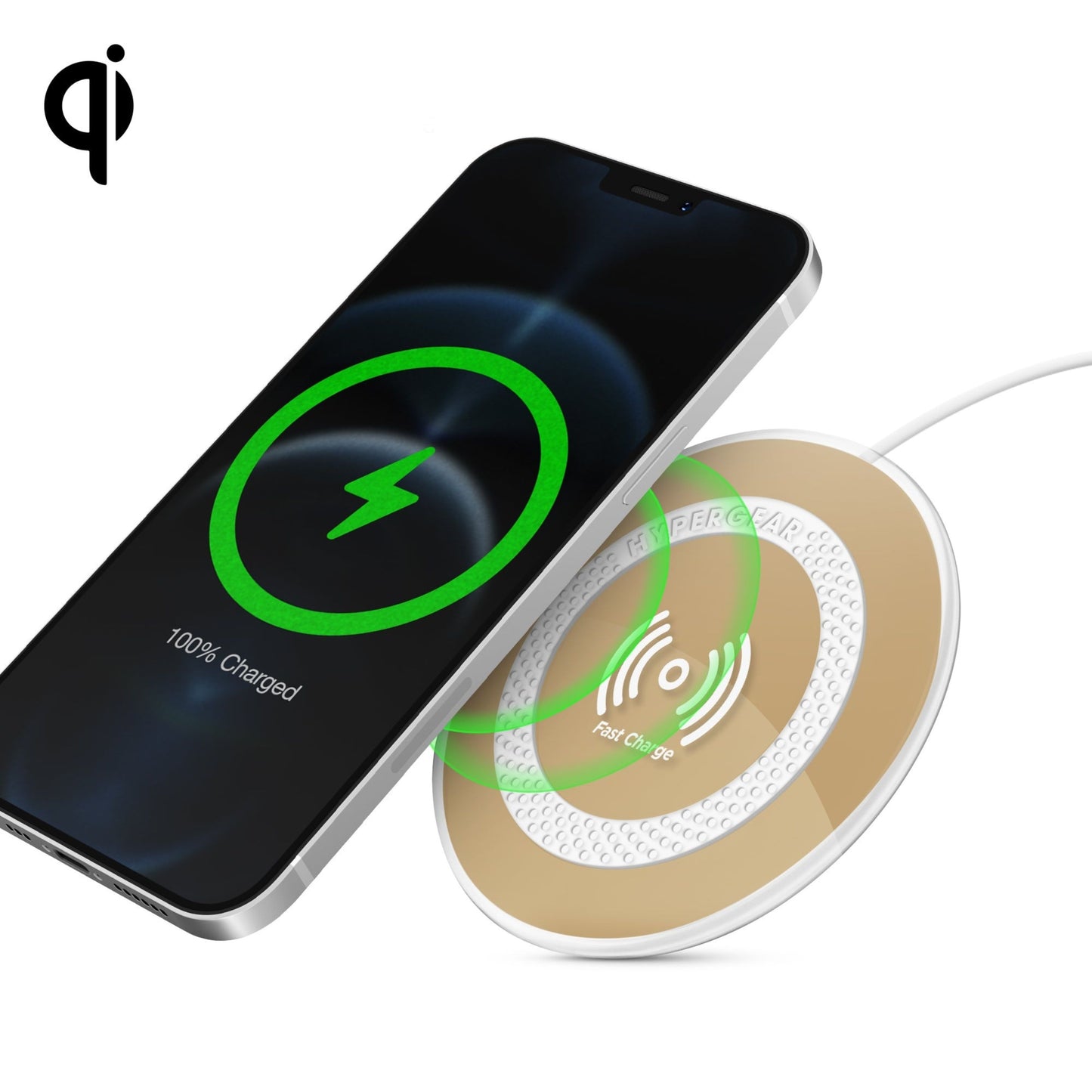 title:HyperGear ChargePad Pro 15W Wireless Fast Charger;color:Gold