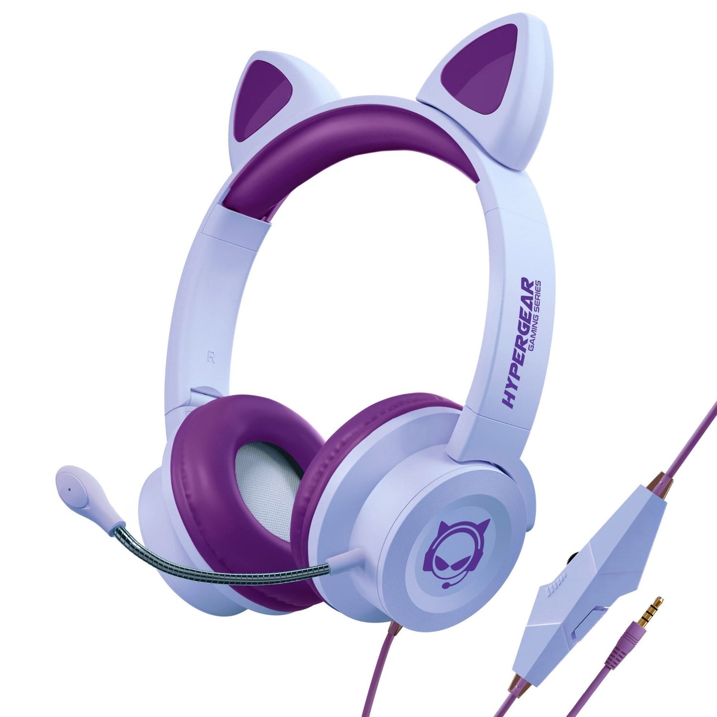 title:HyperGear Kombat Kitty Gaming Headset;color:Purple