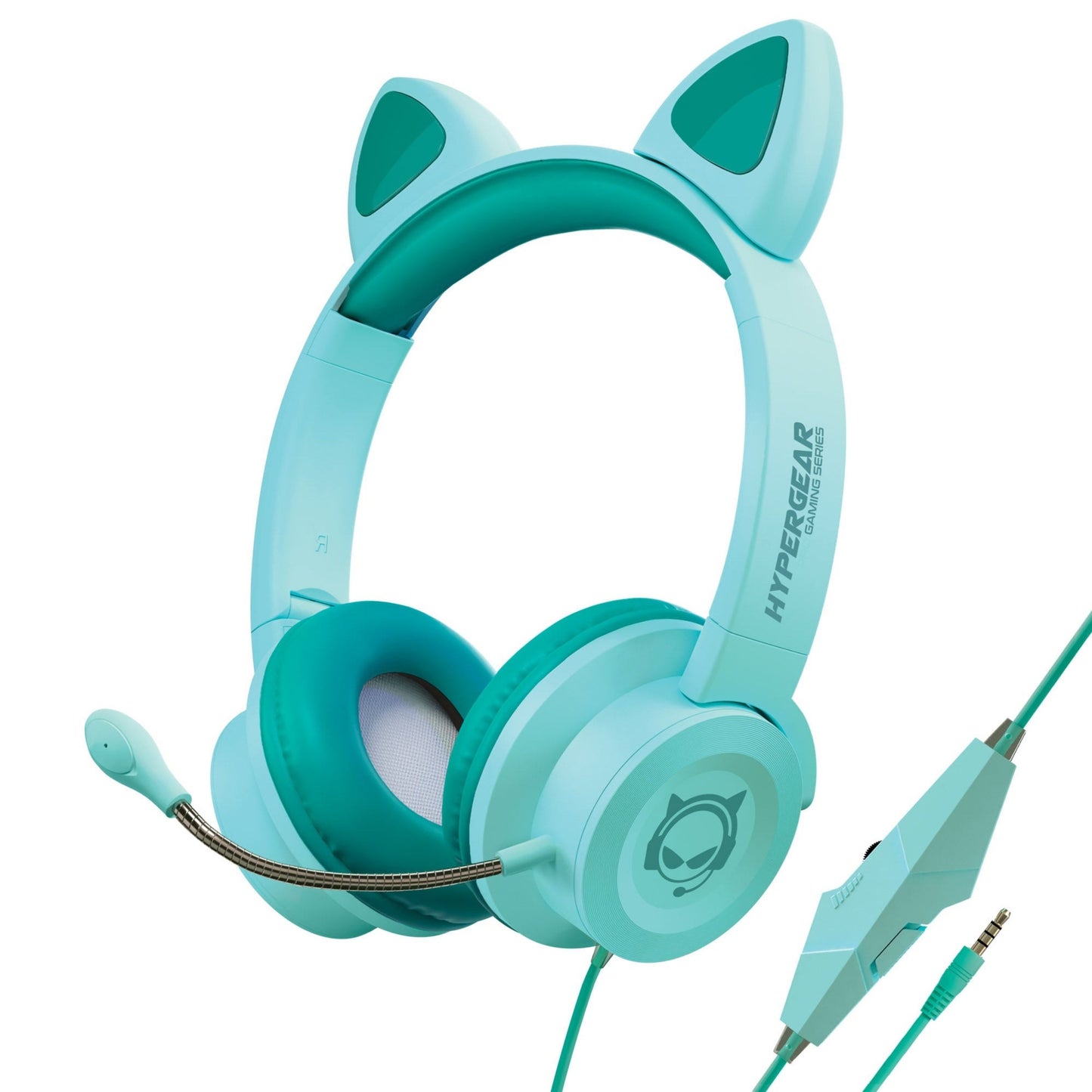 title:HyperGear Kombat Kitty Gaming Headset;color:Teal