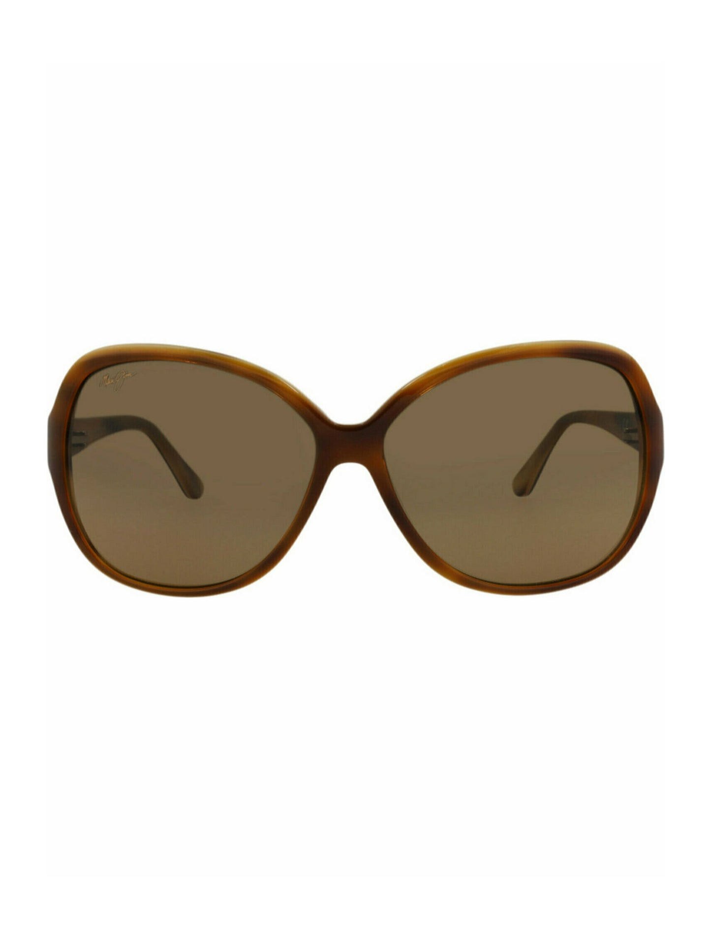 title:Maui Jim Round-Frame Acetate Sunglasses;color:Tortoise Tortoise Bronze