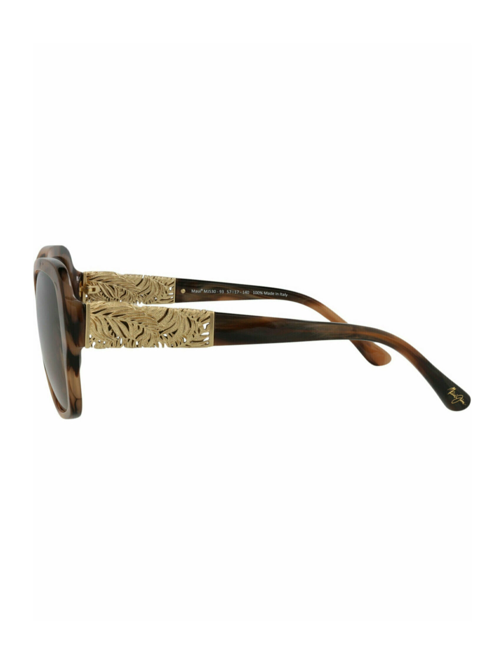 title:Maui Jim Round-Frame Acetate Sunglasses;color:Brown Brown Bronze