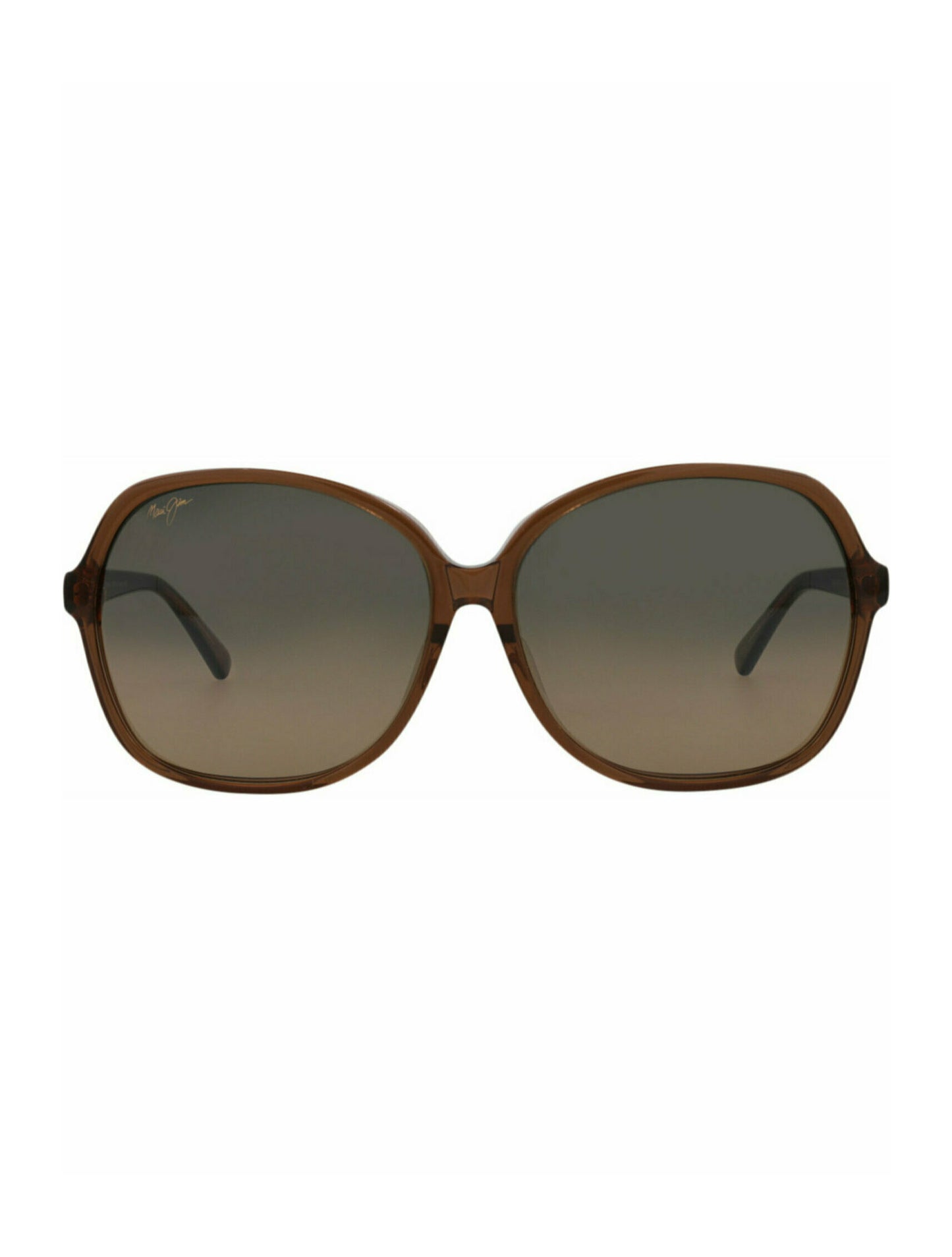 title:Maui Jim Round-Frame Acetate Sunglasses;color:Brown Brown Bronze