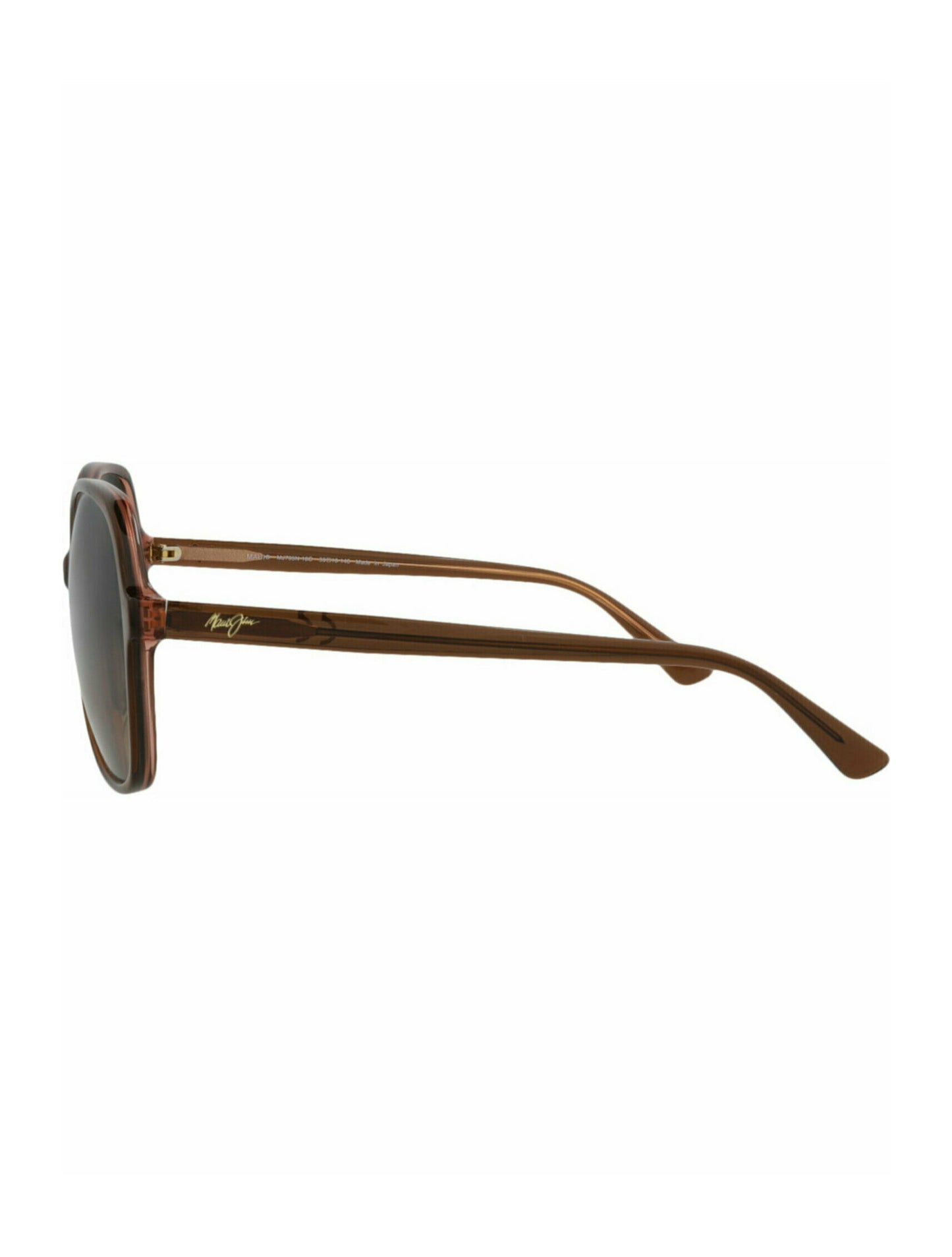 title:Maui Jim Round-Frame Acetate Sunglasses;color:Brown Brown Bronze