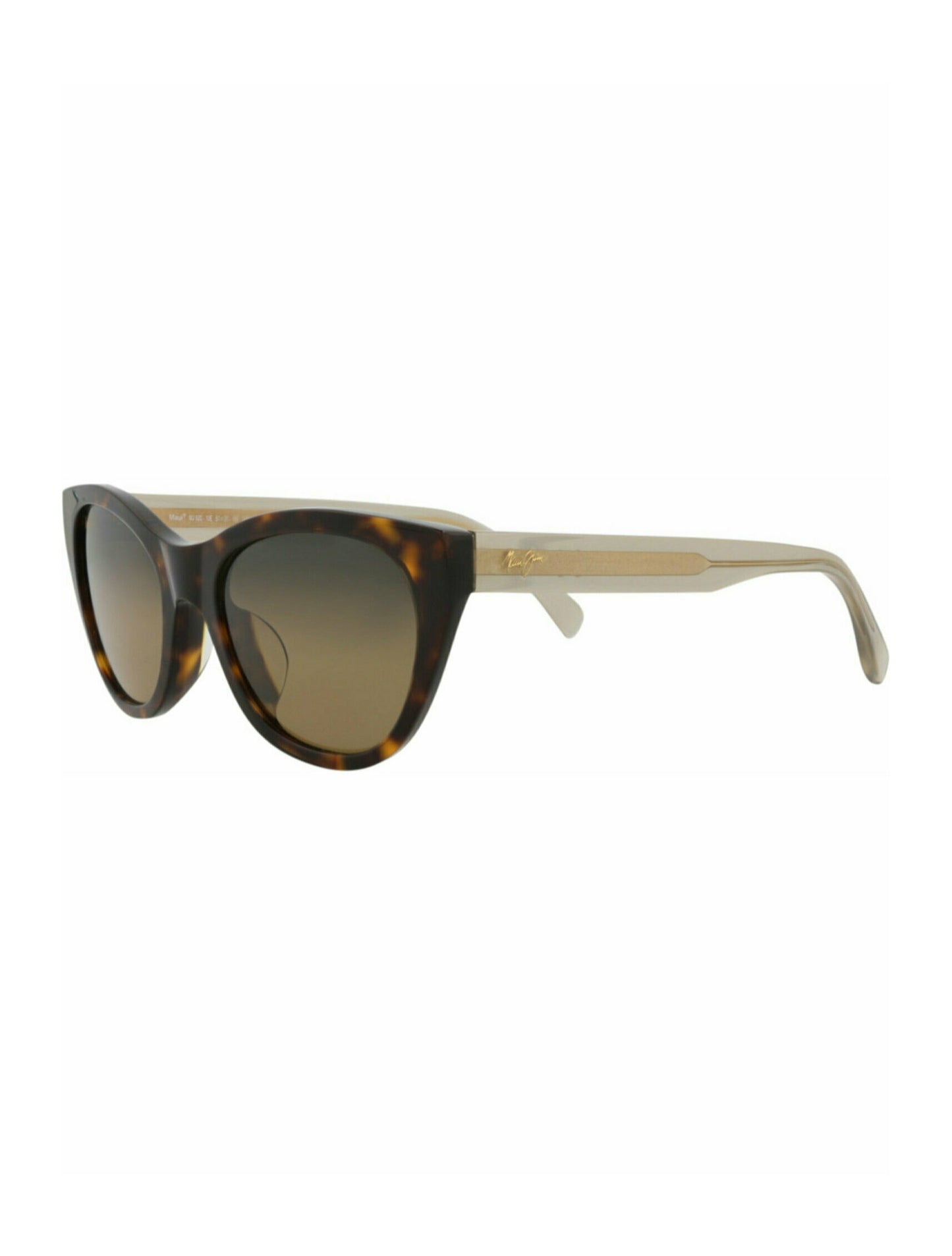 title:Maui Jim Cat Eye-Frame Acetate Sunglasses;color:Tortoise Tan Bronze