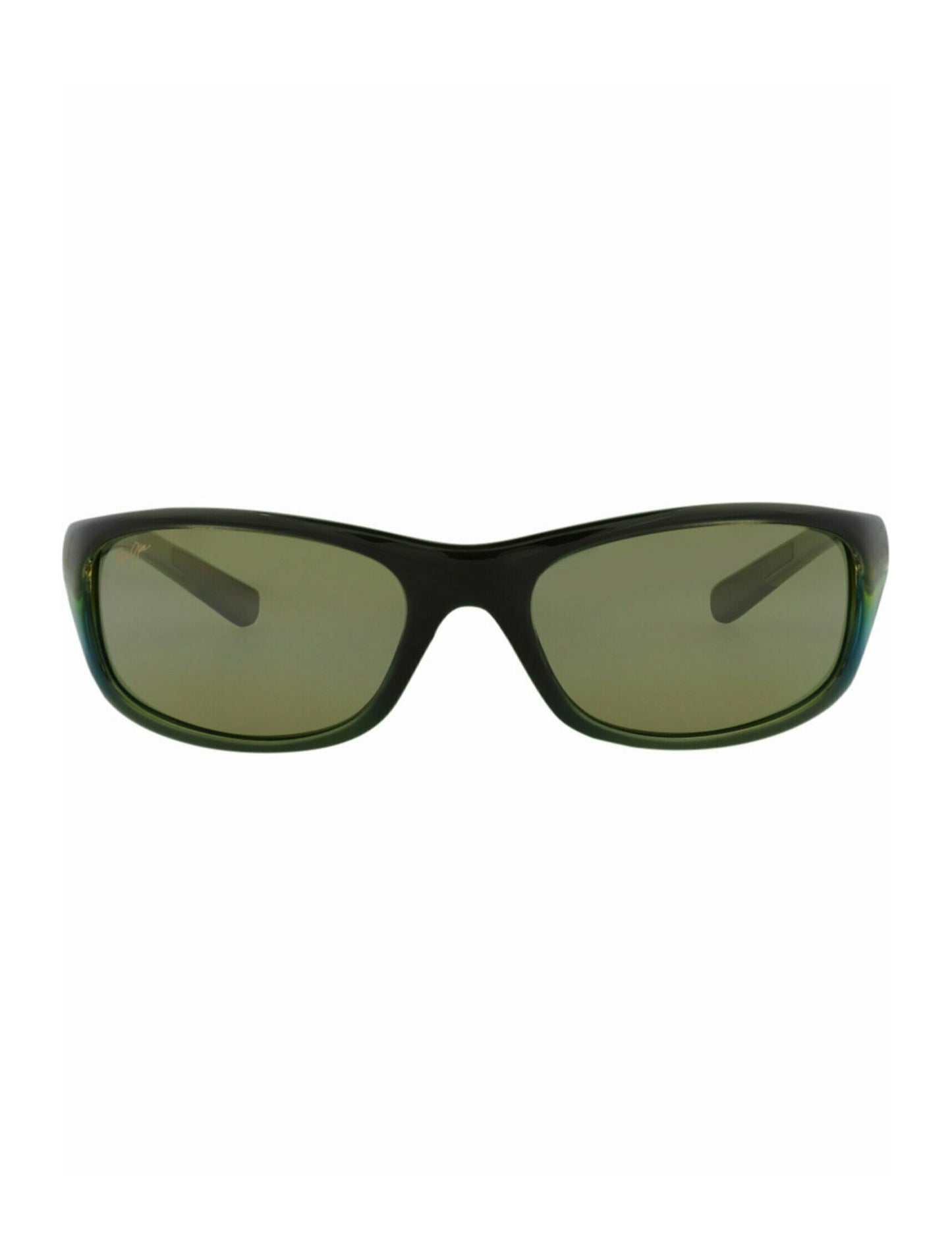 title:Maui Jim Shield-Frame Nylon Sunglasses;color:Green Green Green