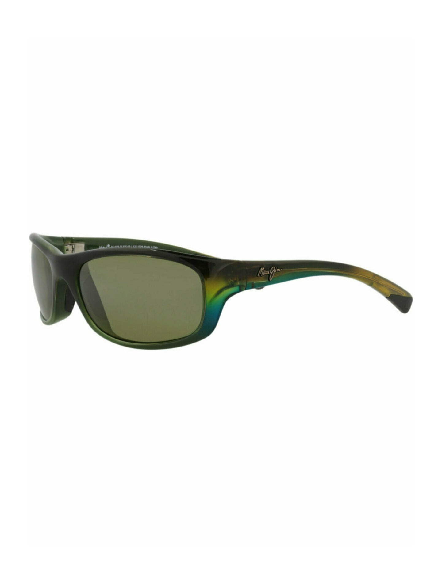 title:Maui Jim Shield-Frame Nylon Sunglasses;color:Green Green Green