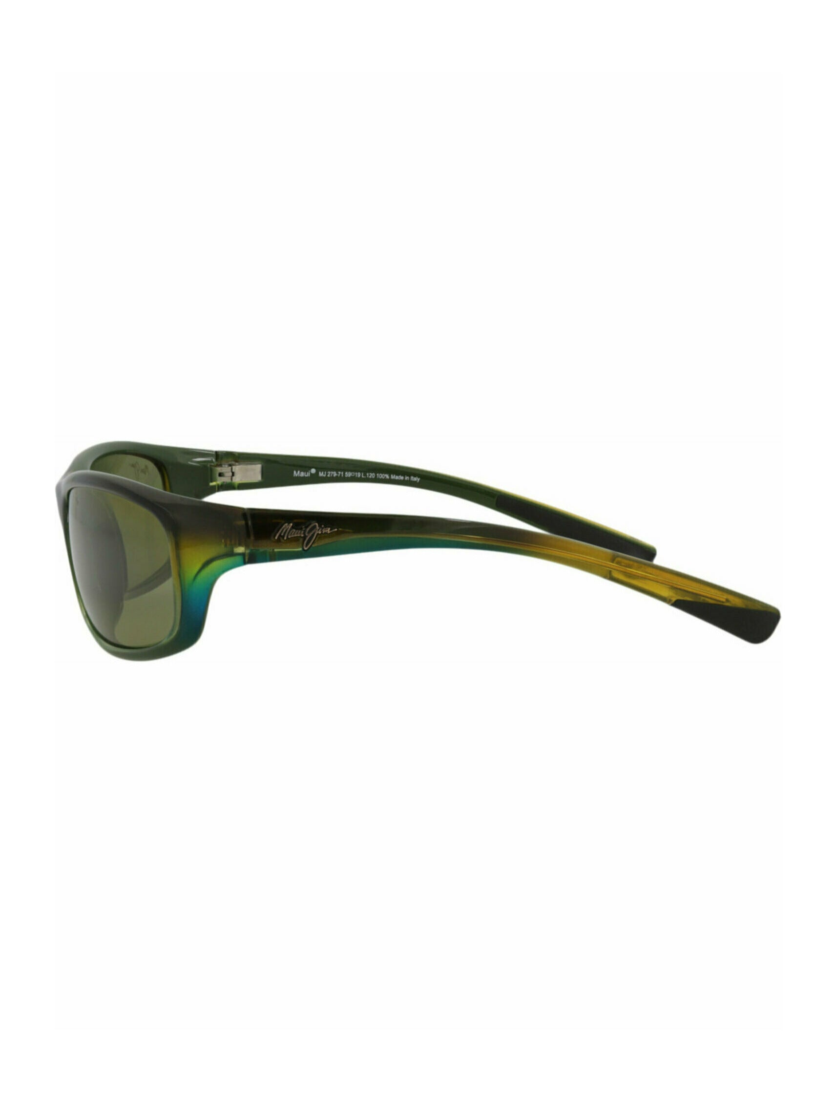 title:Maui Jim Shield-Frame Nylon Sunglasses;color:Green Green Green