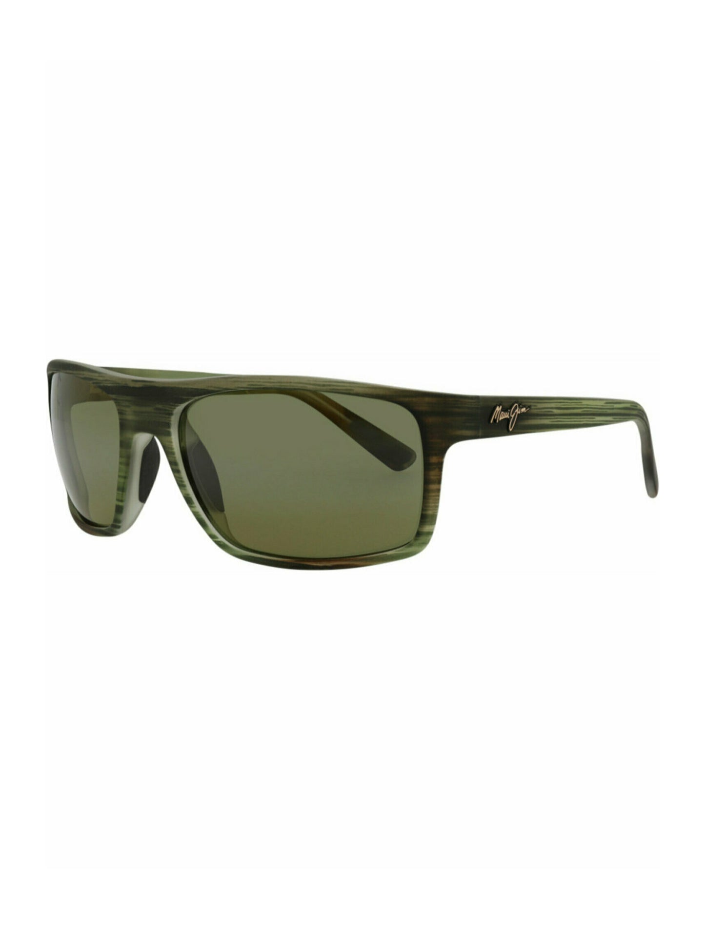 title:Maui Jim Shield-Frame Nylon Sunglasses;color:Green Green Green