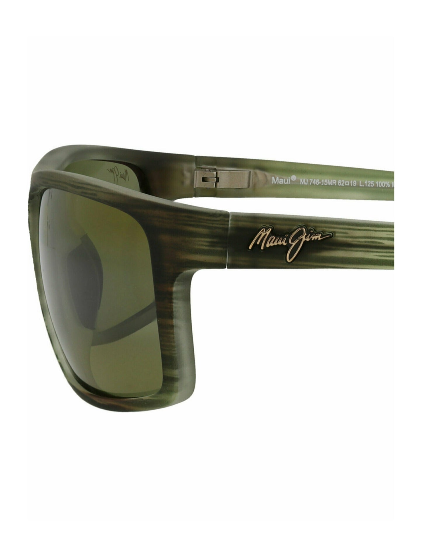 title:Maui Jim Shield-Frame Nylon Sunglasses;color:Green Green Green