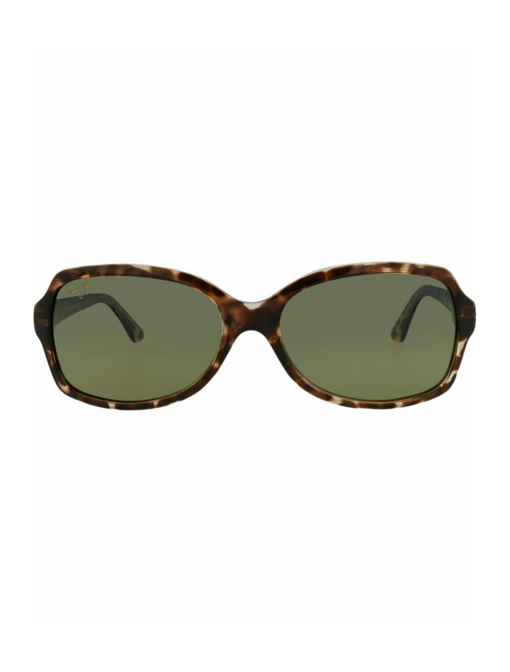 title:Maui Jim Round-Frame Nylon Sunglasses;color:Tortoise Tortoise Green