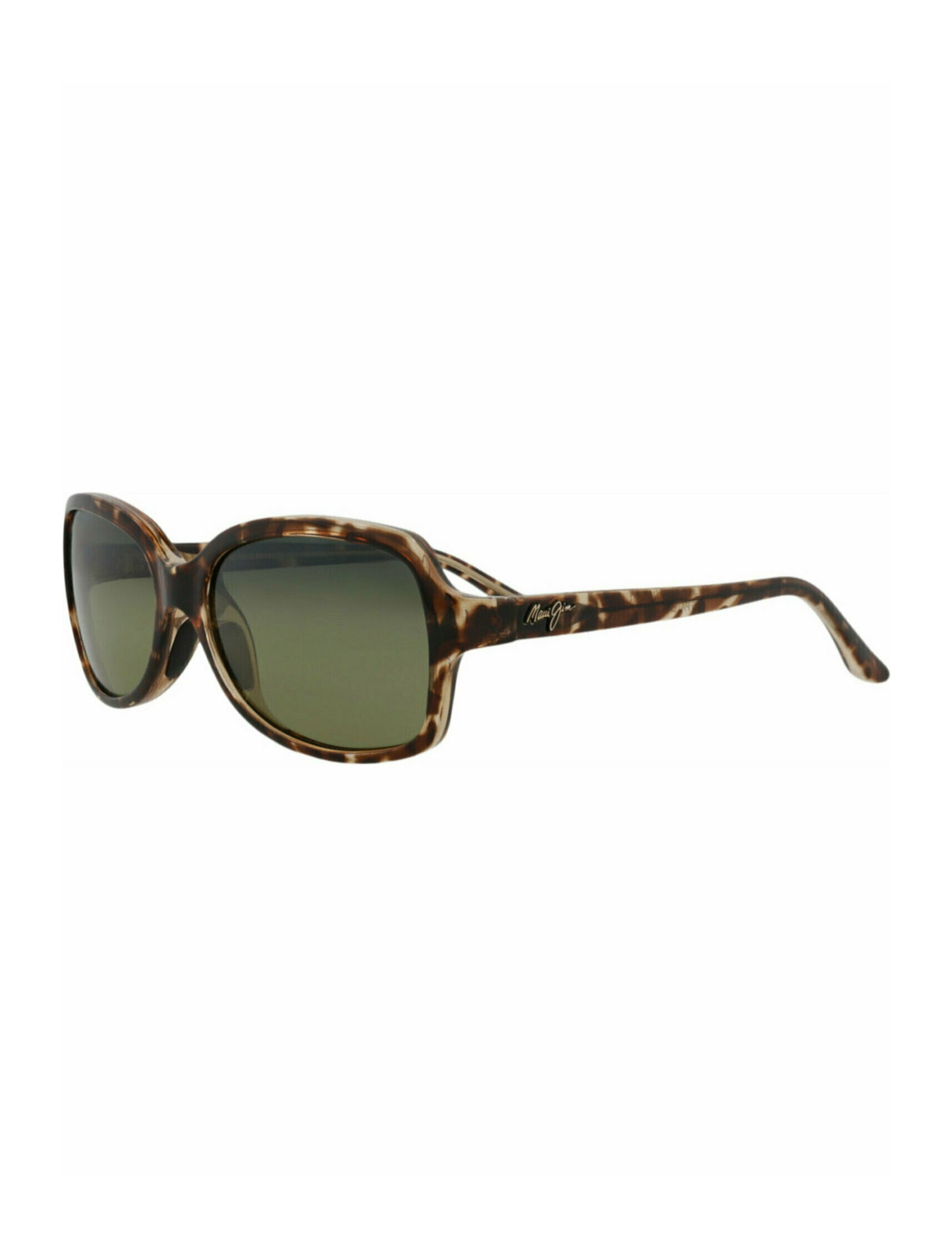 title:Maui Jim Round-Frame Nylon Sunglasses;color:Tortoise Tortoise Green