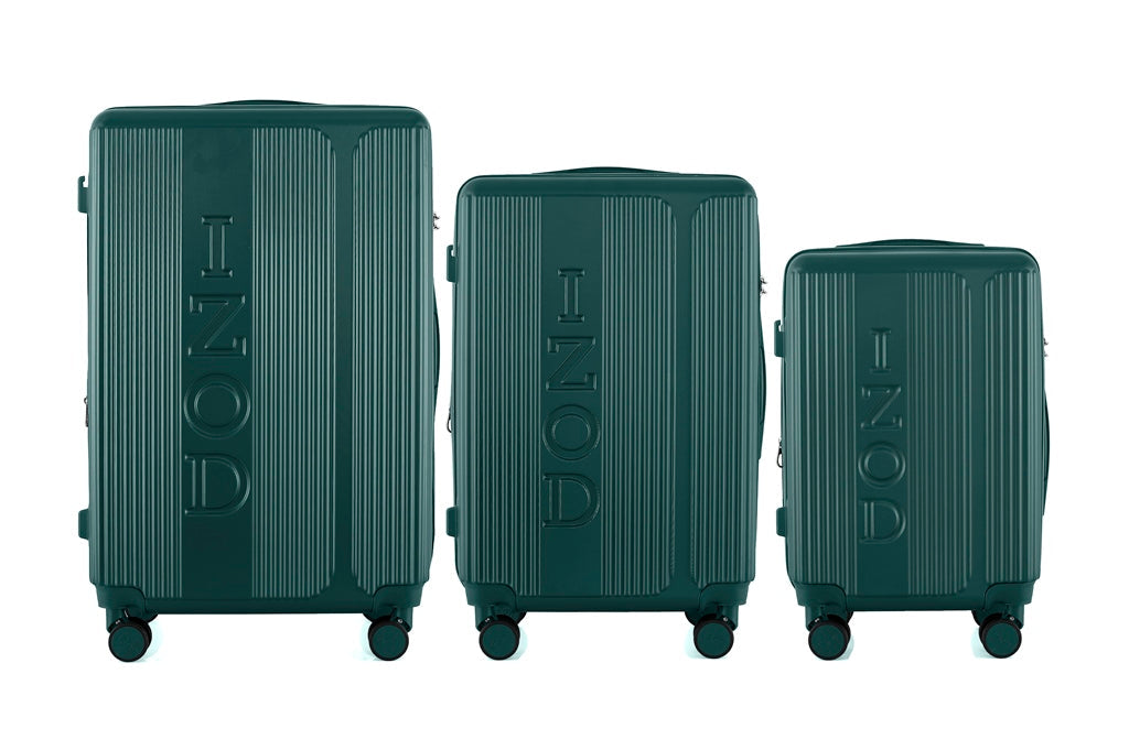 IZOD Hyman Expandable ABS Hard shell Lightweight 360 Dual Spinning Wheels Combo Lock 28", 24", 20" 3 Piece Luggage Set