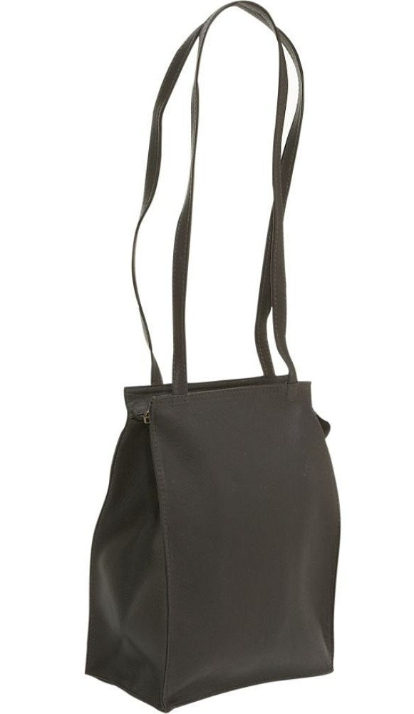 title:Le Donne Leather Small Simple Dual Strap Tote Bag;color:CAFE