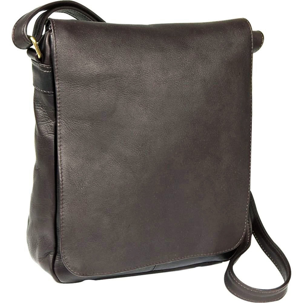 title:Le Donne Leather Vertical Flap Over Shoulder Bag;color:CAFE