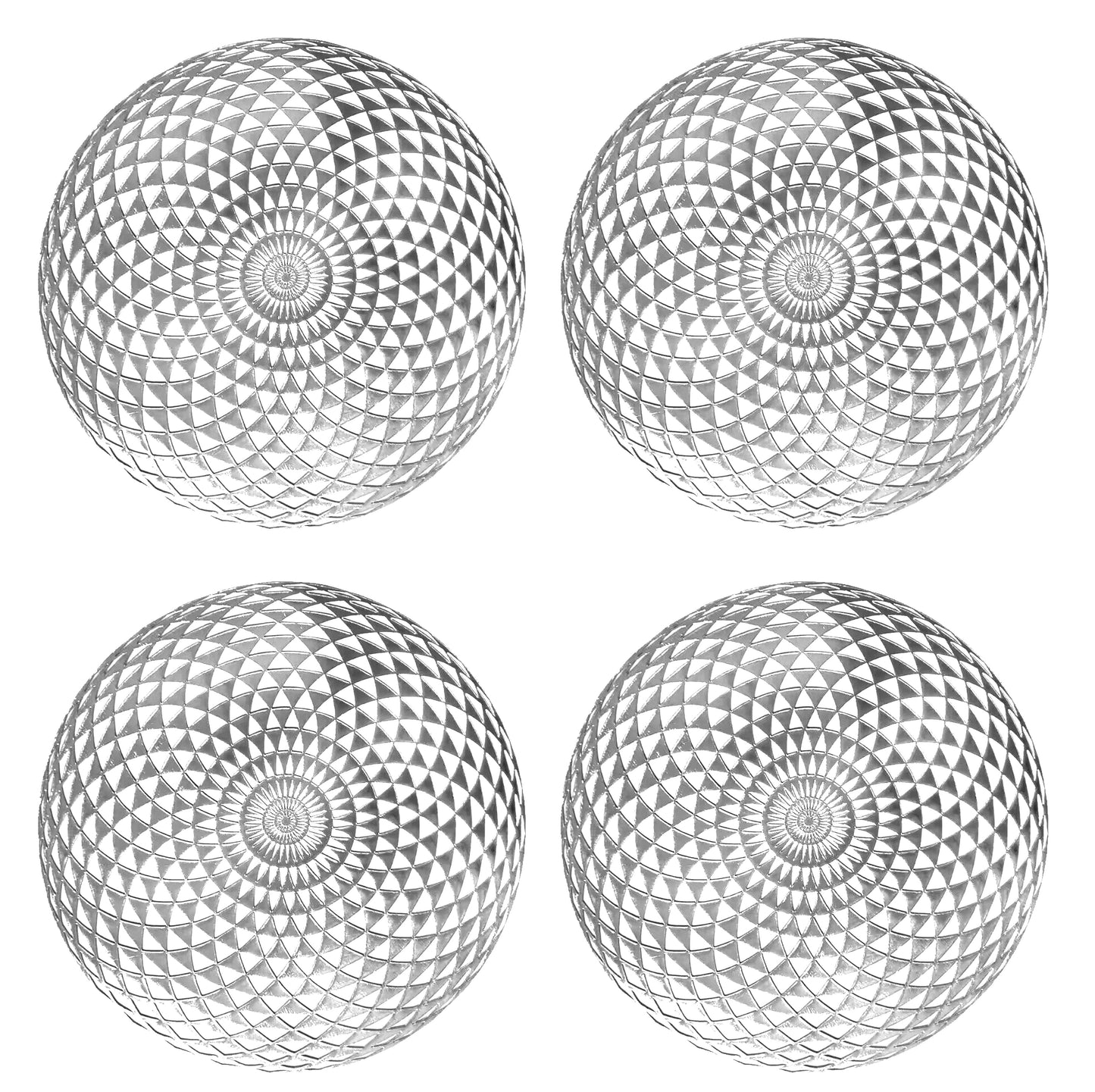 Metallic Placemats Set of 4 - Easy to Clean, Washable Decorative Place Mats for Kitchen and Dining Table - Non-Slip Round Table Mats - Dinnerware & Accessories - Dining Table Centerpiece Décor