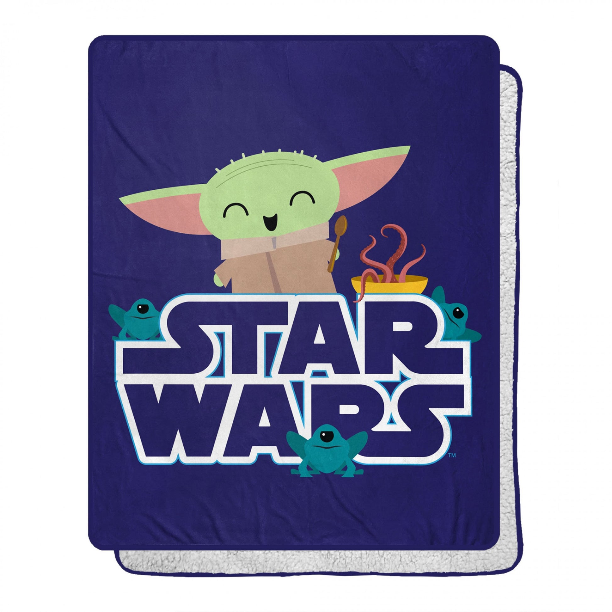 title:Star Wars The Child Grogu Snack is The Way 40 X 50 Silk Touch Throw;color:Multi-Color