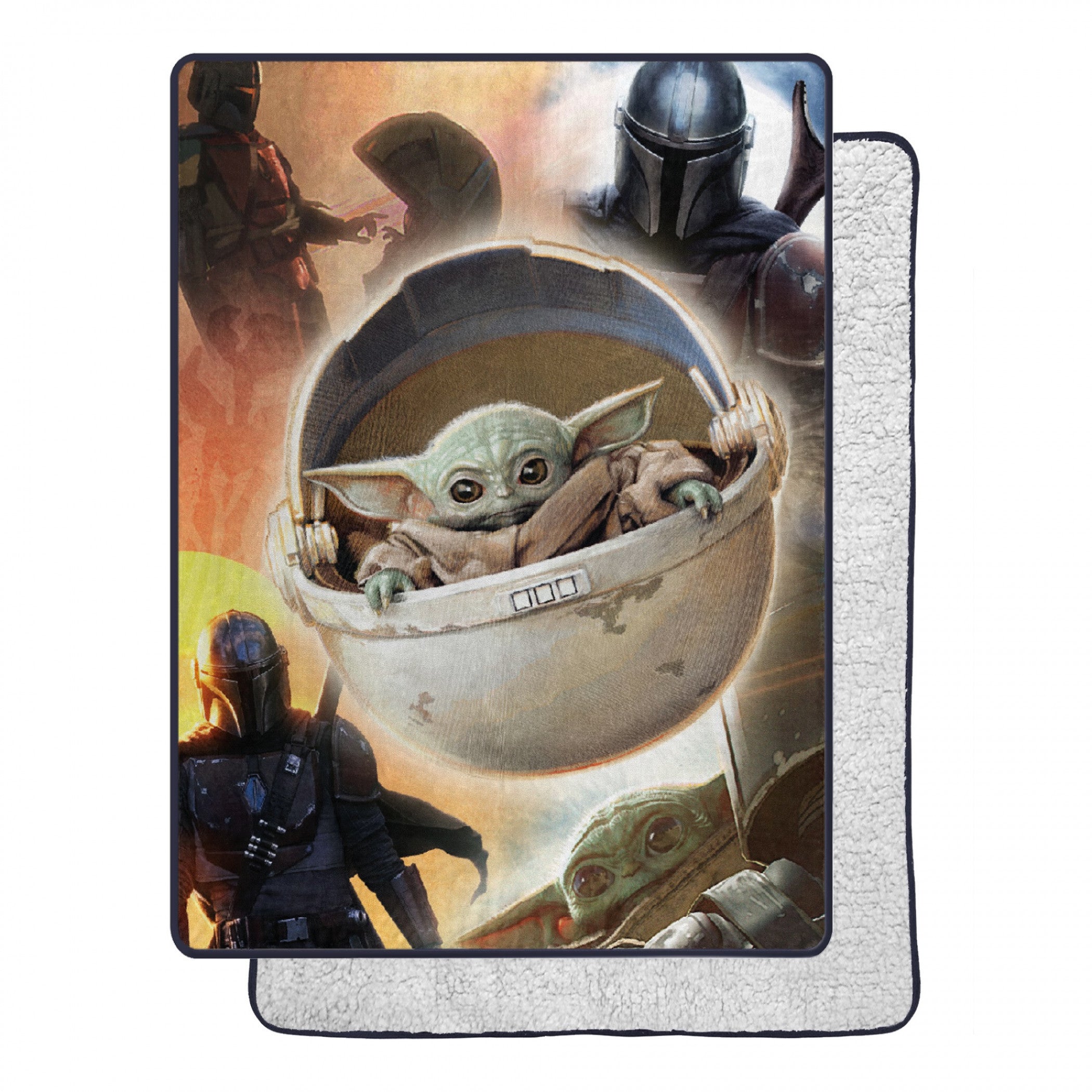 title:Star Wars The Mandalorian The Longest Journey 60 X 80 Silk Touch Throw;color:Multi-Color