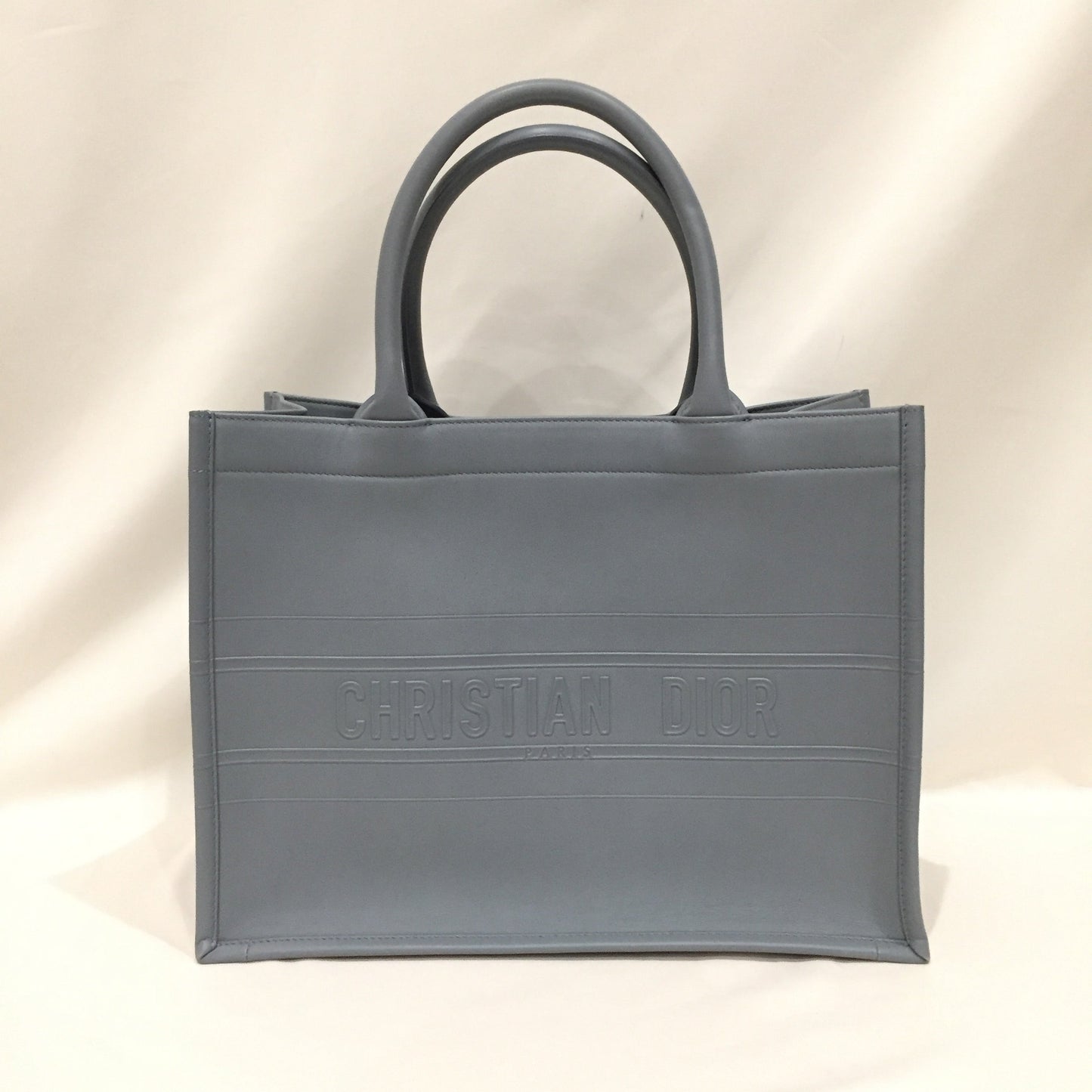 Pre-Owned Dior Blue Leather Medium Book Tote Sku# 81395