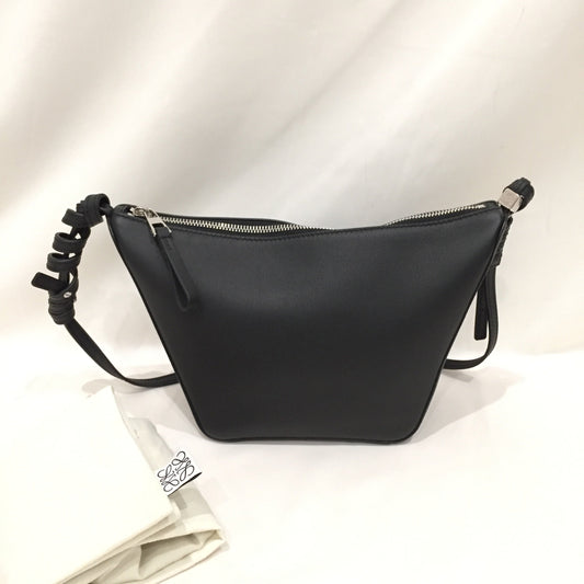 Pre-Owned Loewe Black Leather Hammock Hobo Bag # 81372