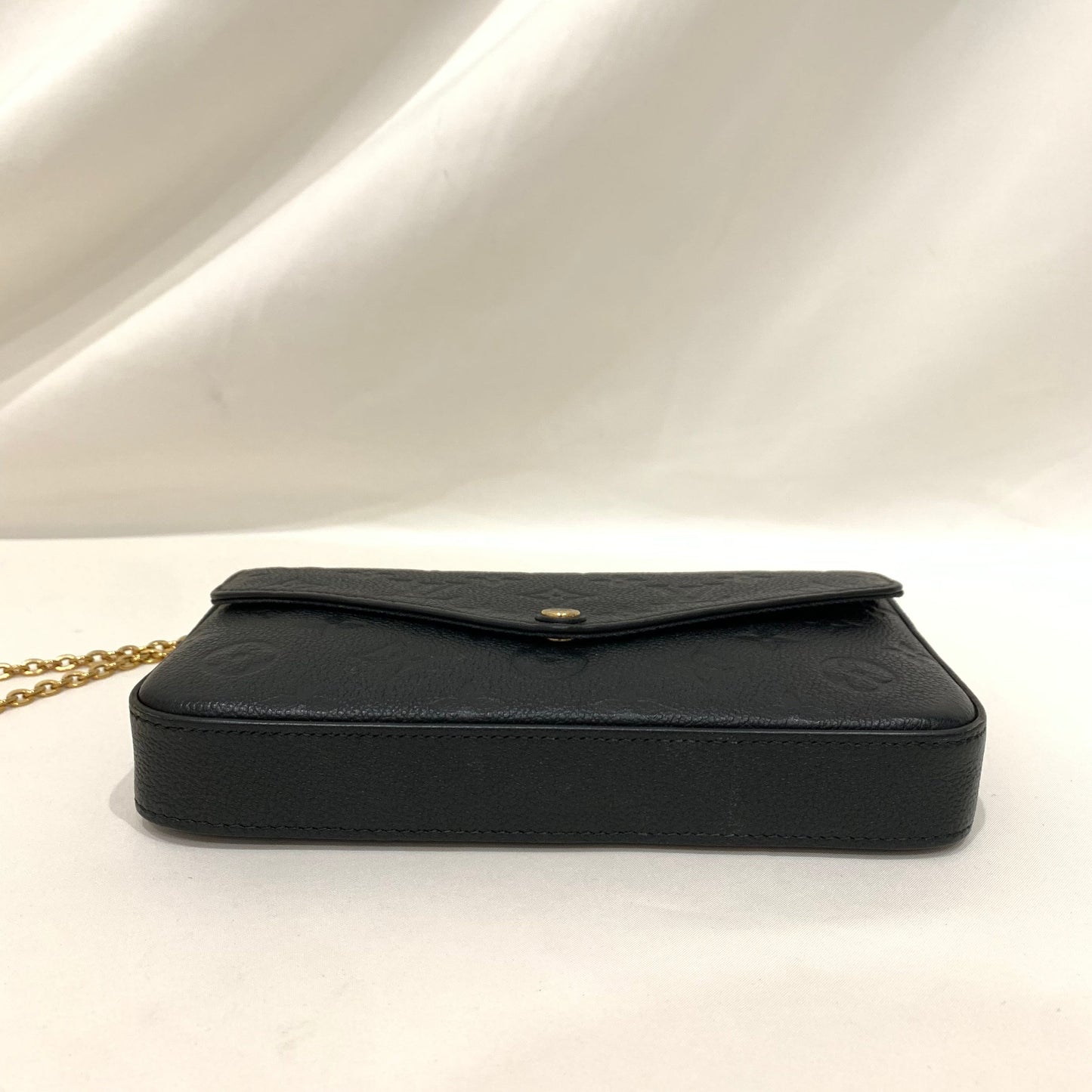 Pre-Owned Louis Vuitton Black Monogram Empreinte Felicie With Insert Card Holder & Zippy Pouch  Sku# 81357