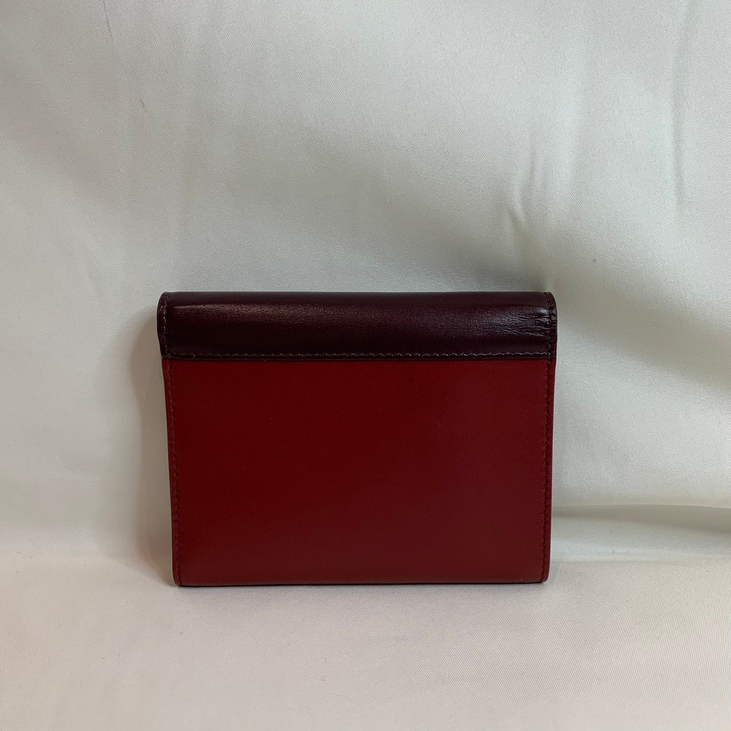 Pre-Owned Celine Bicolor Leather C Folding Wallet Sku# 80904