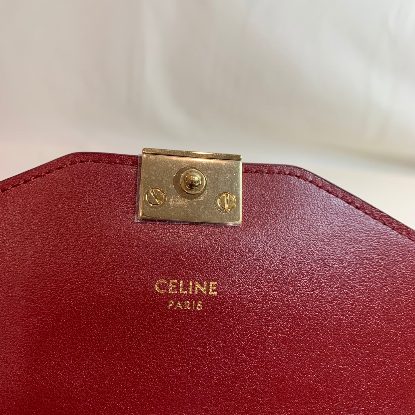 Pre-Owned Celine Bicolor Leather C Folding Wallet Sku# 80904