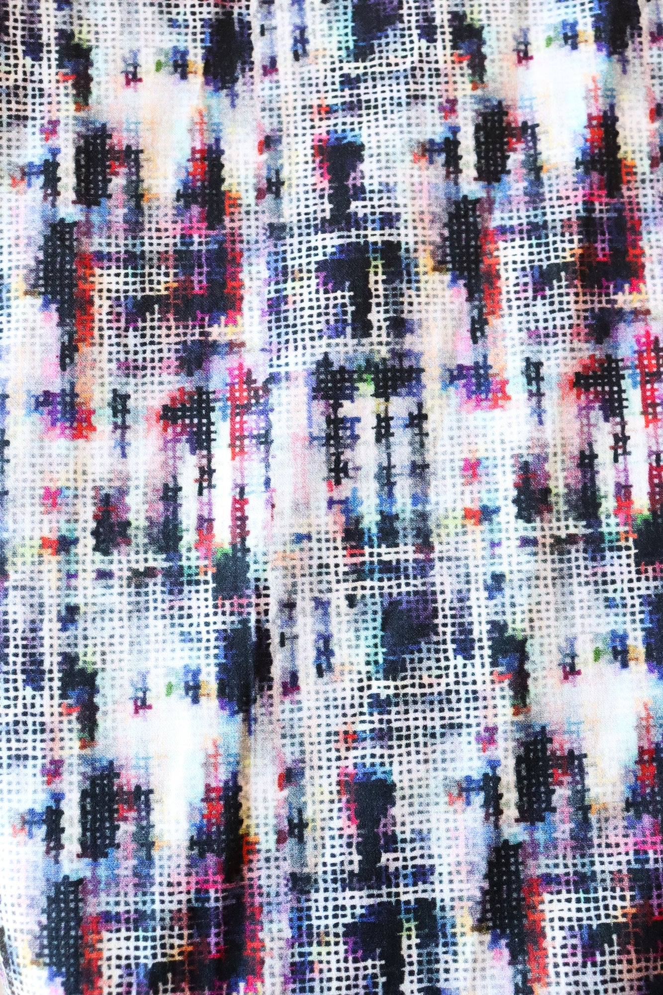 Wash Print with Multi Color Squares