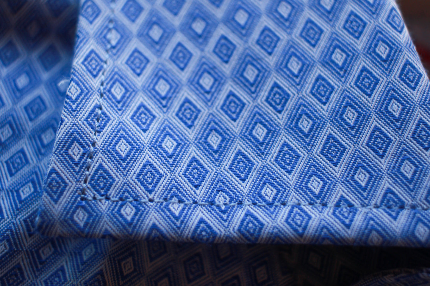 French Blue Diamond Jacquard