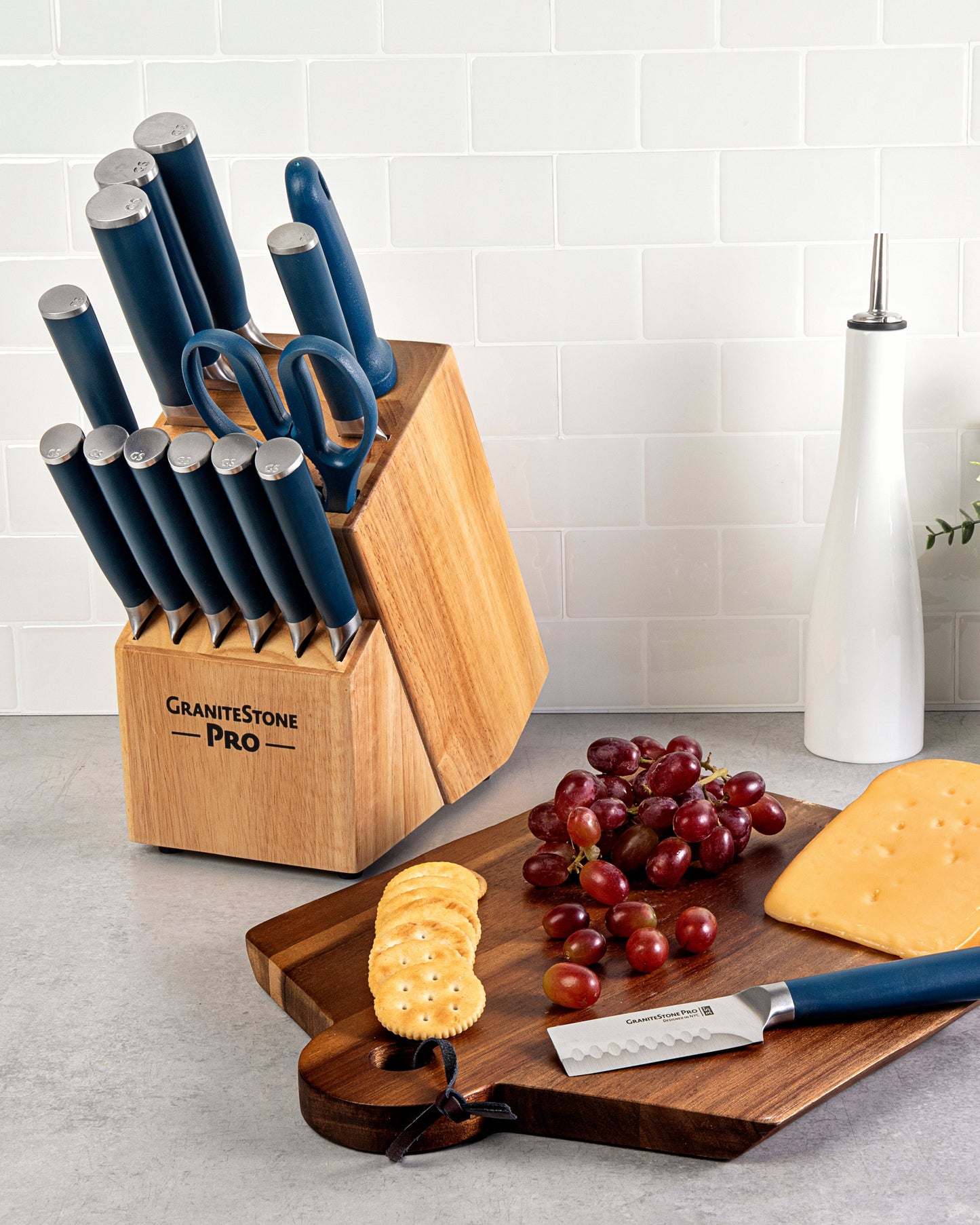 Granitestone Pro Series 14 Piece Knife Set & Block