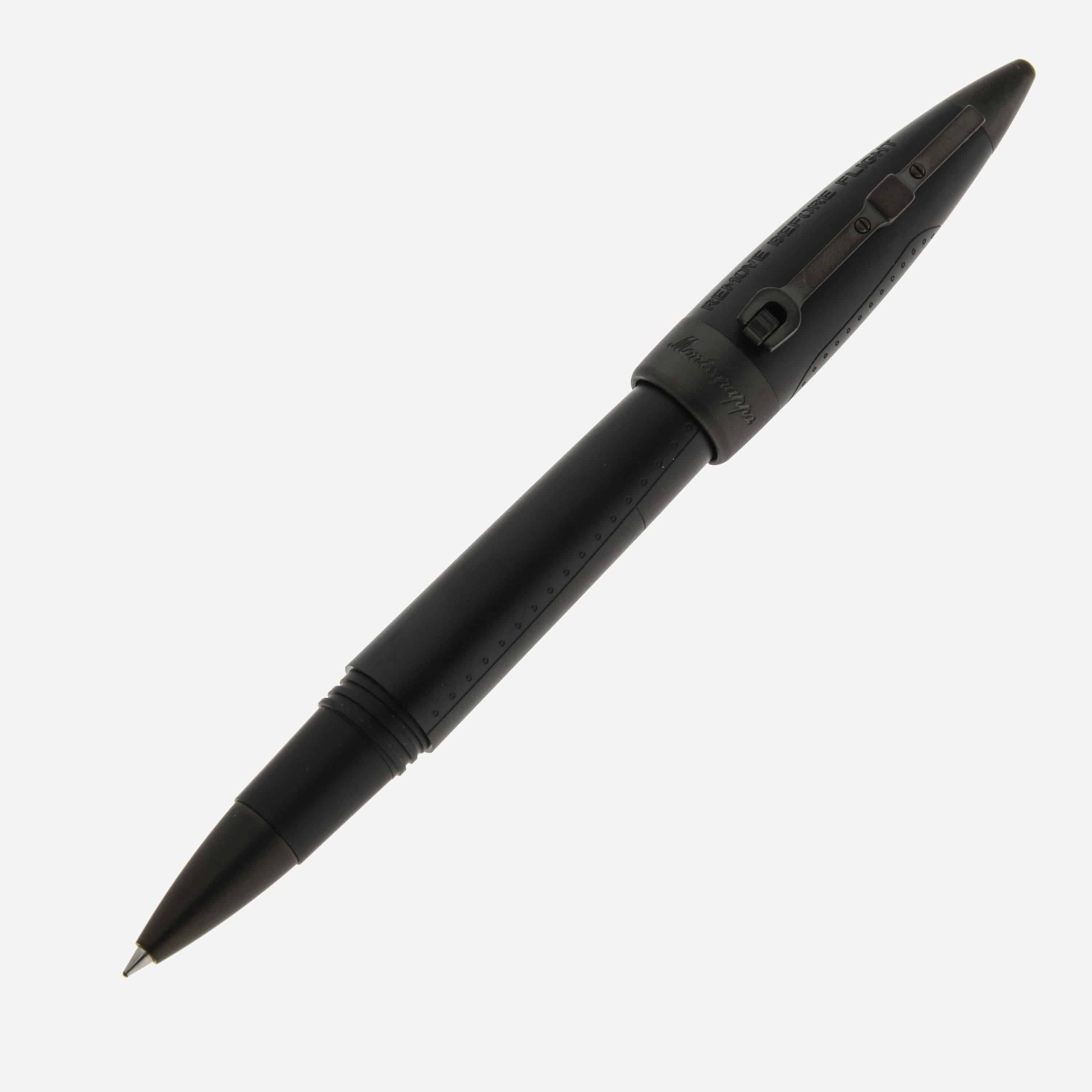 Montegrappa Aviator Flying Ace Edition Black Rollerball Pen ISAORRUC - ShopWorn