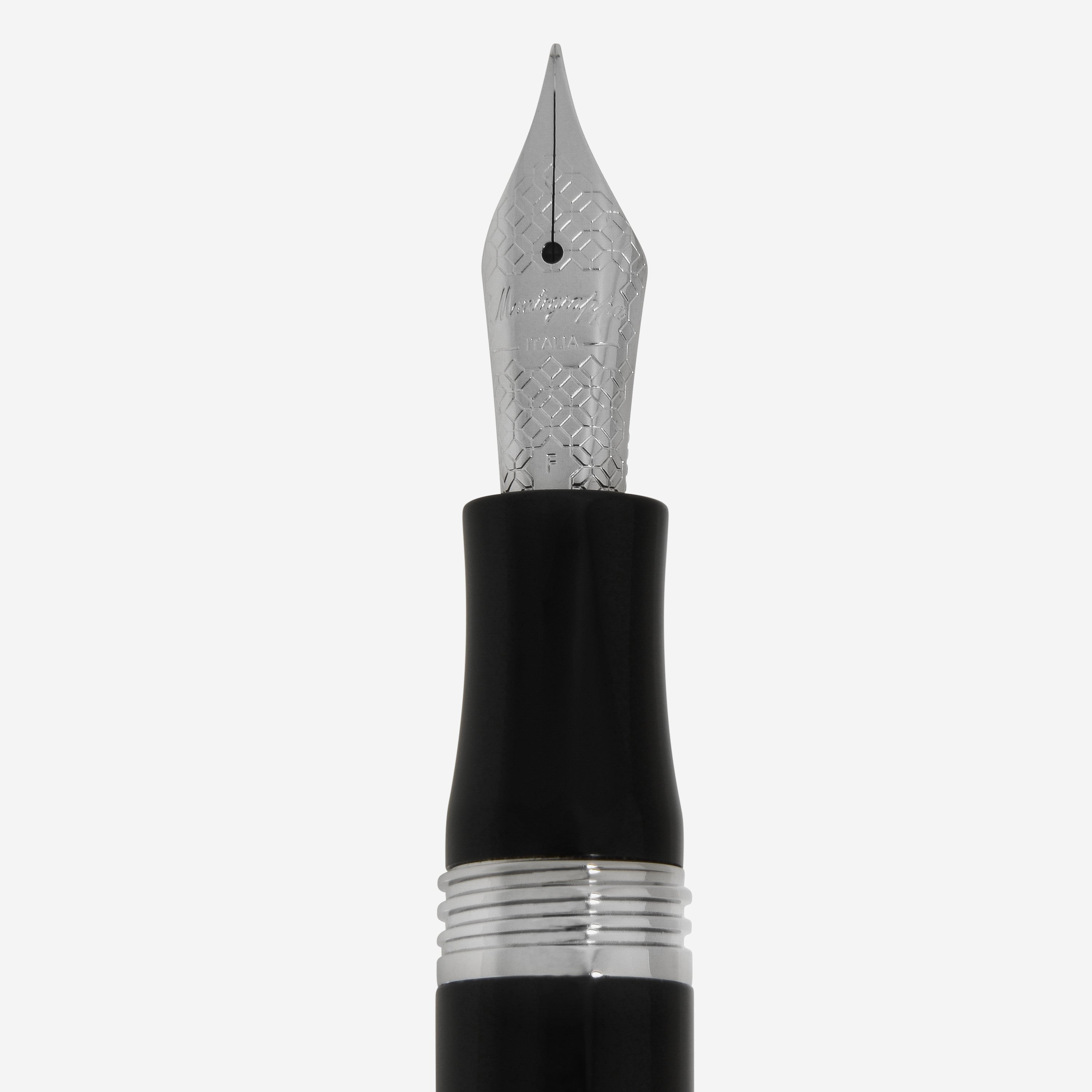 Montegrappa Ducale Black Fountain Pen (F) ISDUR2PC - ShopWorn