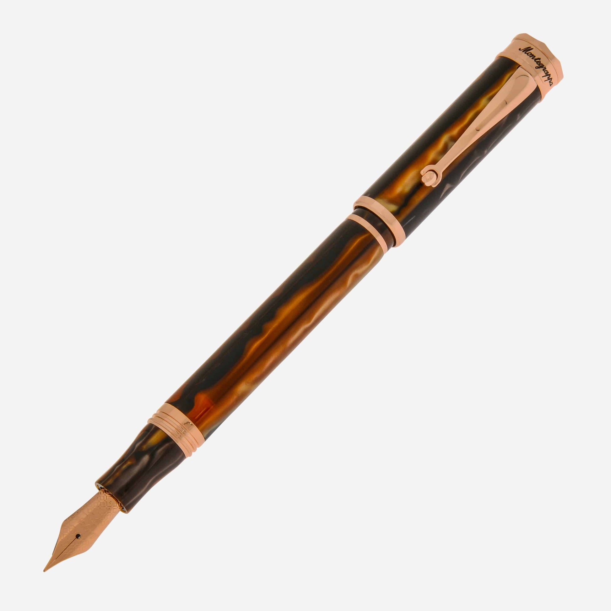 Montegrappa Ducale Brown Fountain Pen (F) ISDUR2RW - ShopWorn