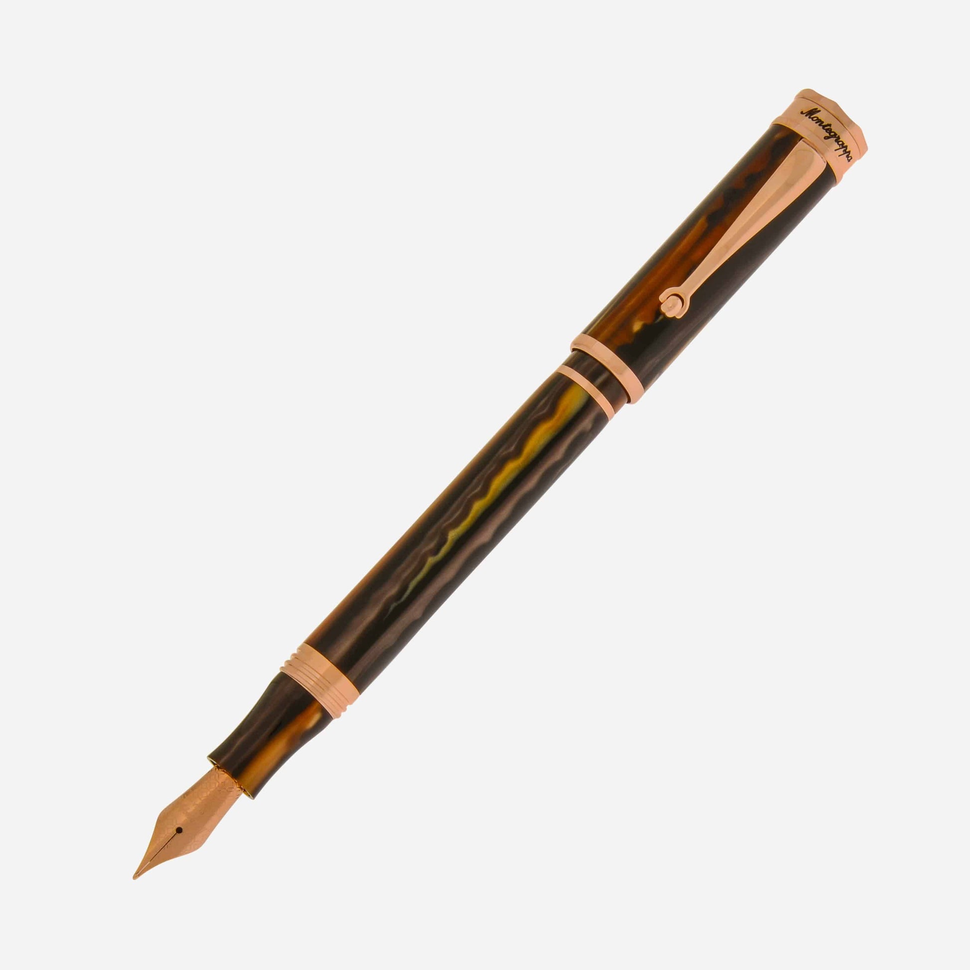 Montegrappa Ducale Brown Fountain Pen (M) ISDUR3RW - ShopWorn