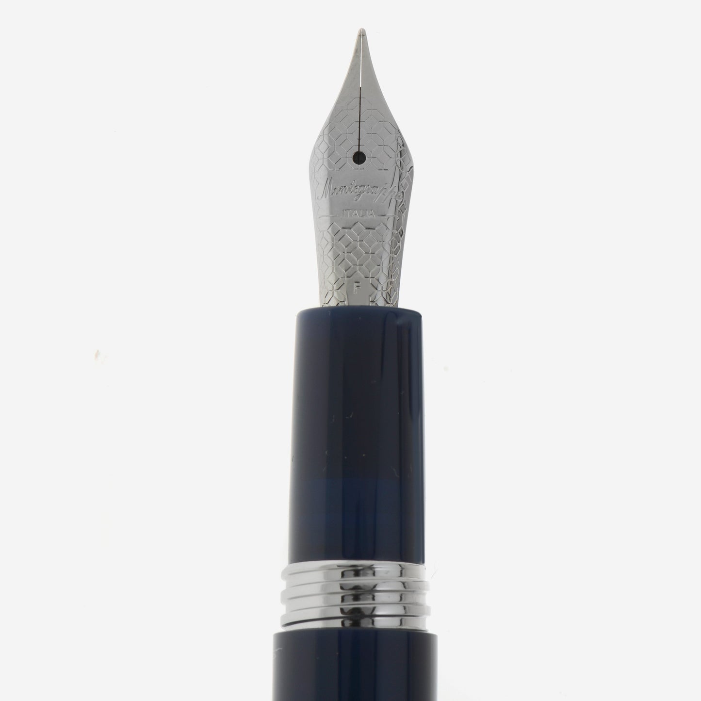 Montegrappa Fortuna Palladium and Resin Fountain Pen (F) ISFOR2PD - ShopWorn