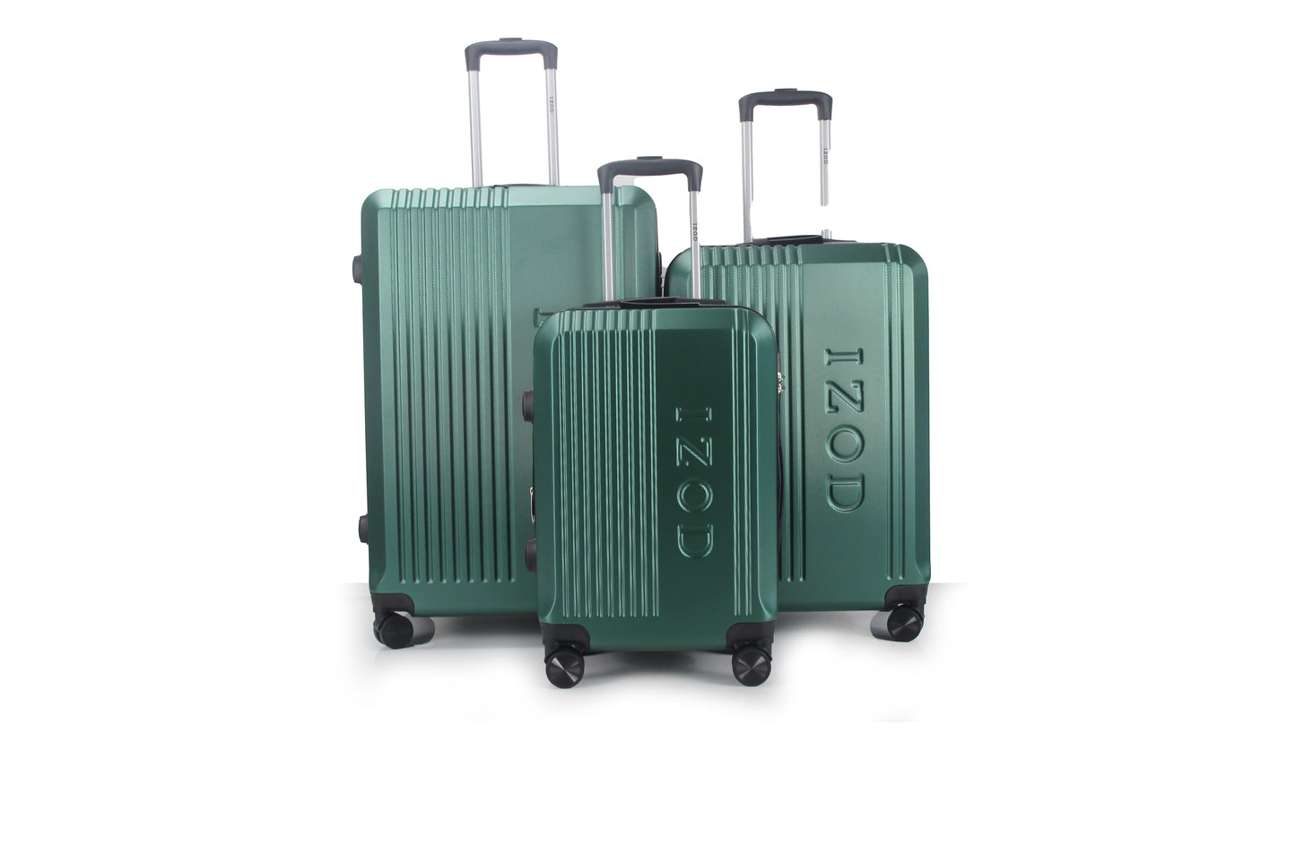 IZOD Zane Expandable ABS Hard shell Lightweight 360 Dual Spinning Wheels Combo Lock 28", 24", 20" 3 Piece Luggage Set