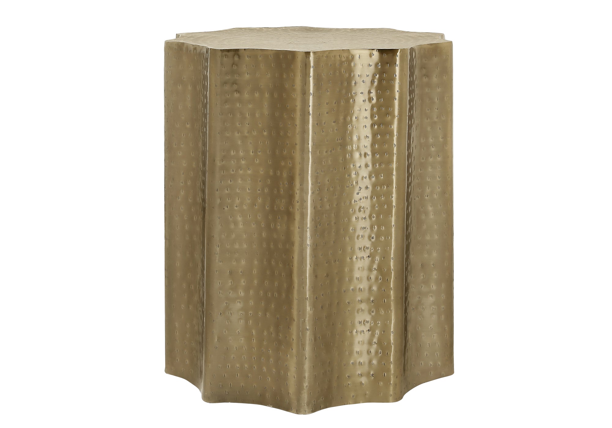 title:Accent Table, Drum, Side, End, Nightstand, Lamp, Living Room, Bedroom, Gold Metal, Contemporary, Modern;color:Gold2