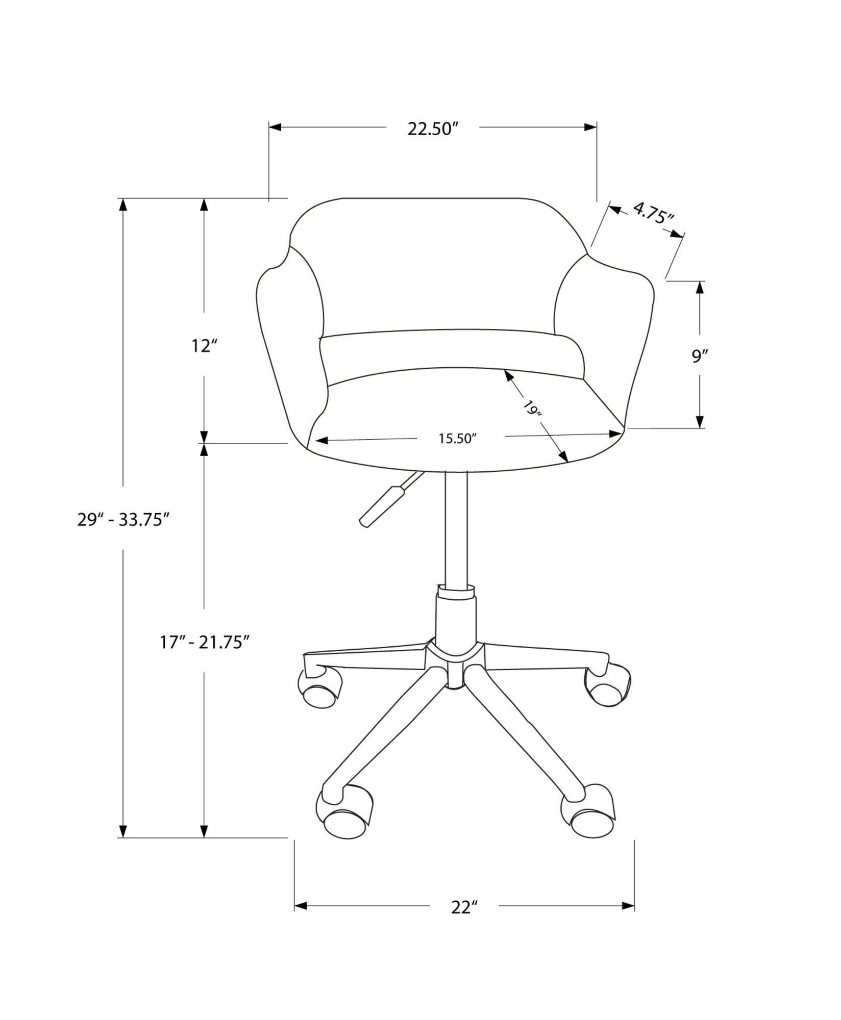 title:Office Chair, Adjustable Height, Swivel, Ergonomic, Armrests, Computer Desk, Work, White Leather Look, Chrome Metal, Contemporary, Modern;color:White