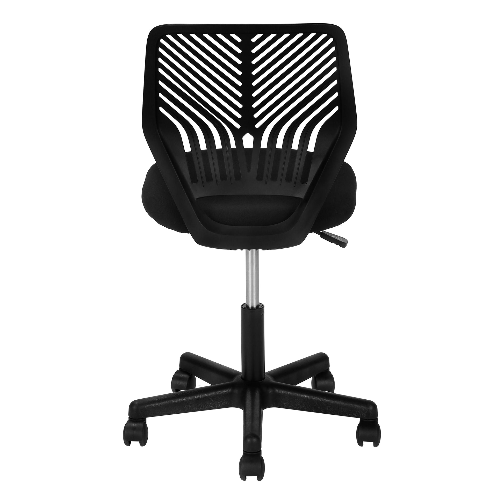 title:Office Chair, Adjustable Height, Swivel, Ergonomic, Computer Desk, Work, Juvenile, Black Mesh, Black Metal, Contemporary, Modern;color:Black