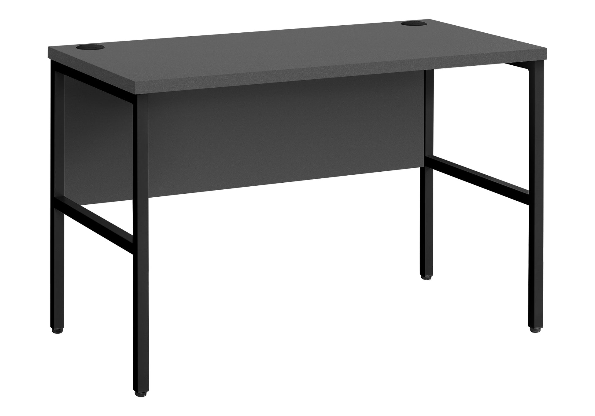 title:Computer Desk, 48"l, Work, Home Office, Commercial Grade, Grey Laminate, Black Metal, Contemporary, Modern;color:Grey