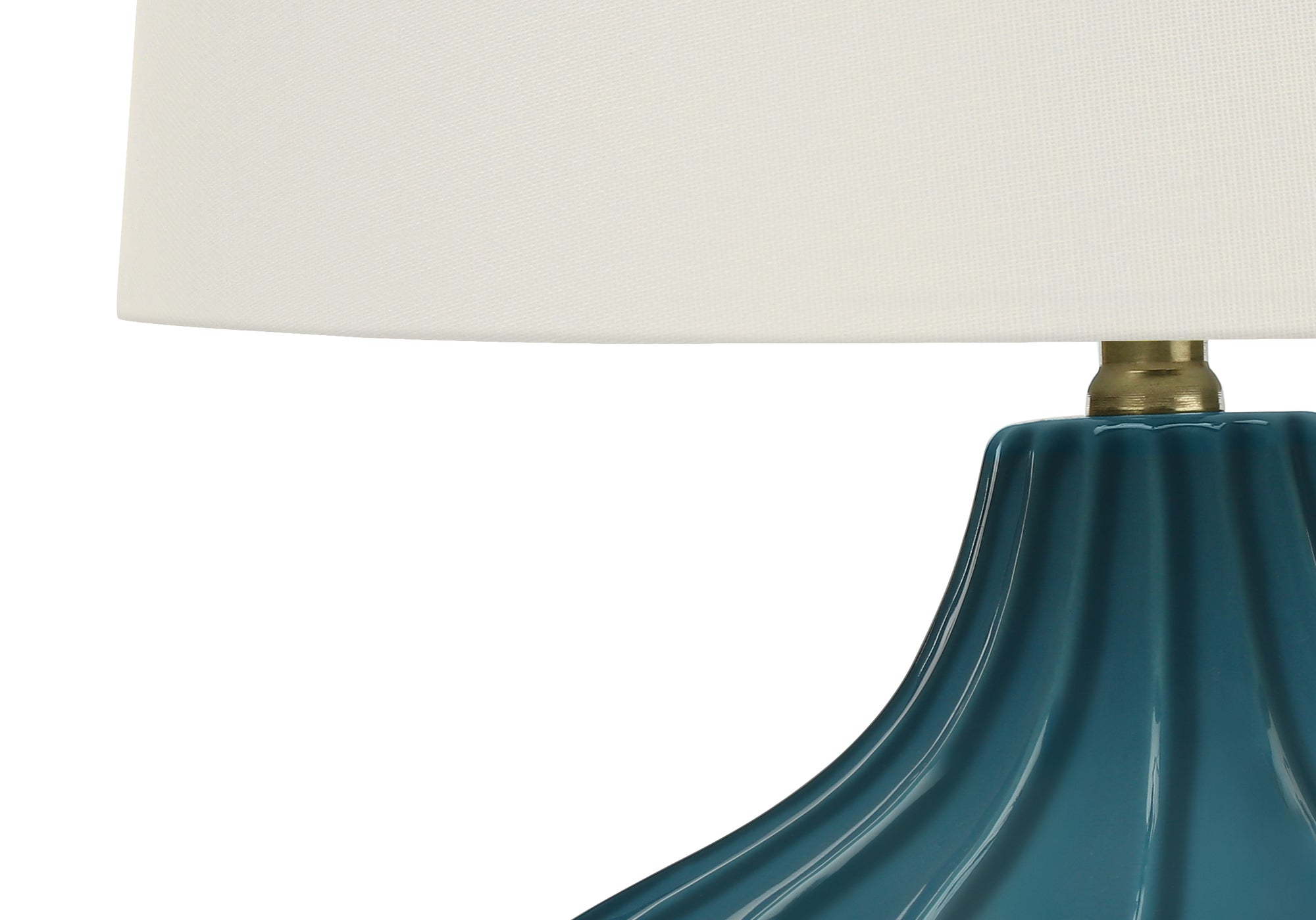 title:Lighting, 24"h, Table Lamp, Blue Ceramic, Ivory / Cream Shade, Transitional;color:Blue