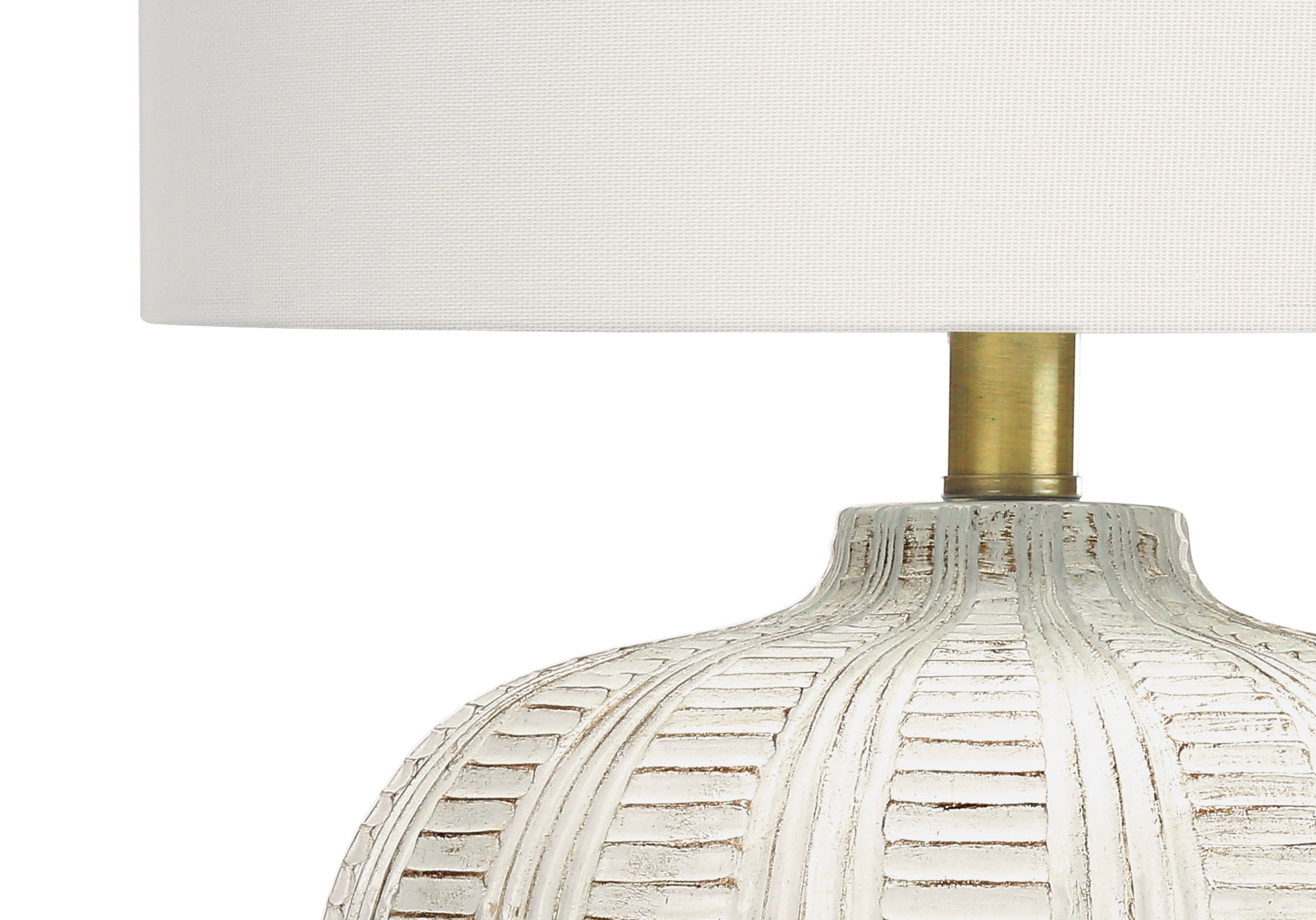 title:Lighting, 21"h, Table Lamp, Ivory / Cream Shade, Cream Resin, Transitional;color:Cream