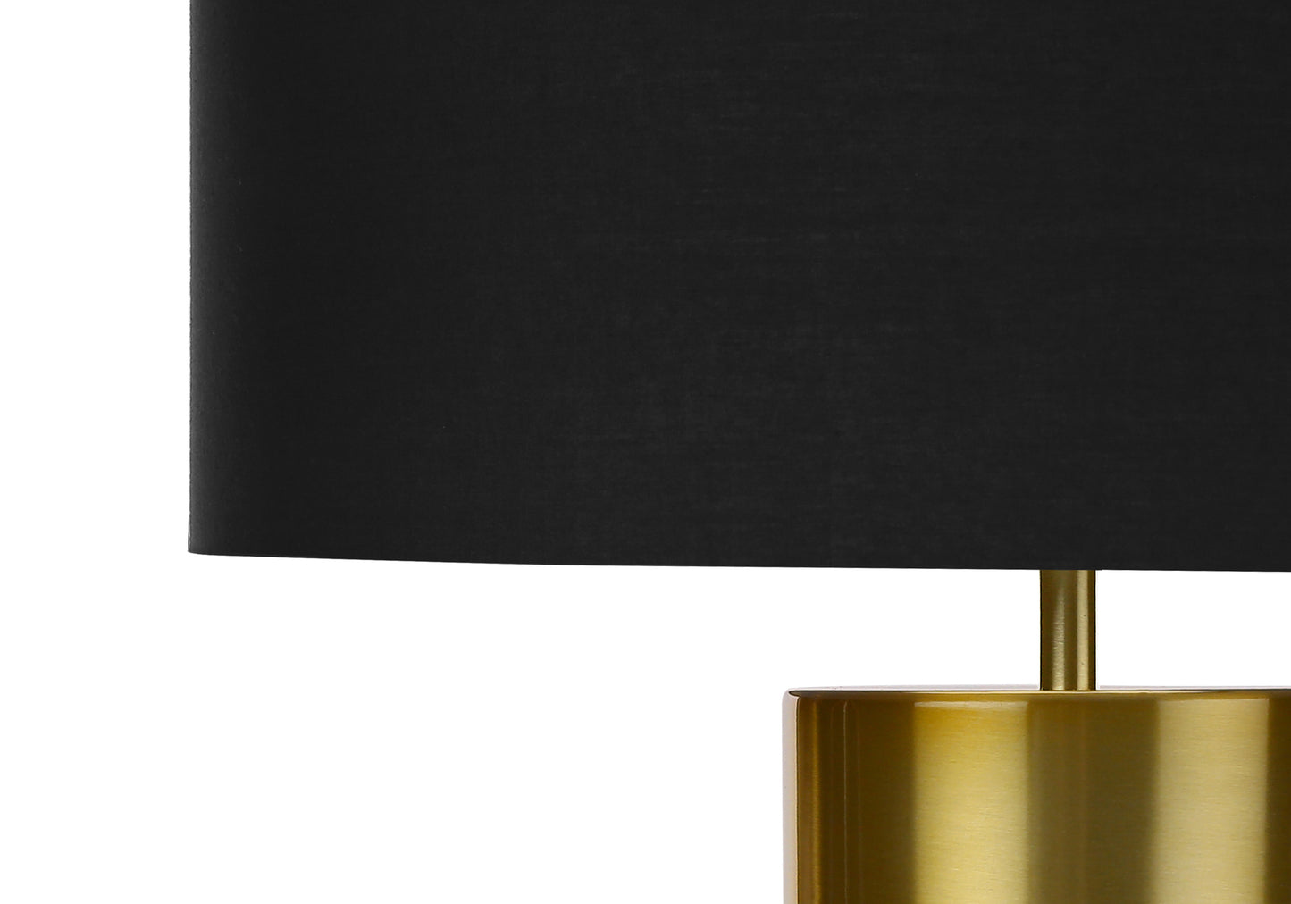 title:Lighting, 25"h, Table Lamp, Black Concrete, Black Shade, Contemporary;color:Black