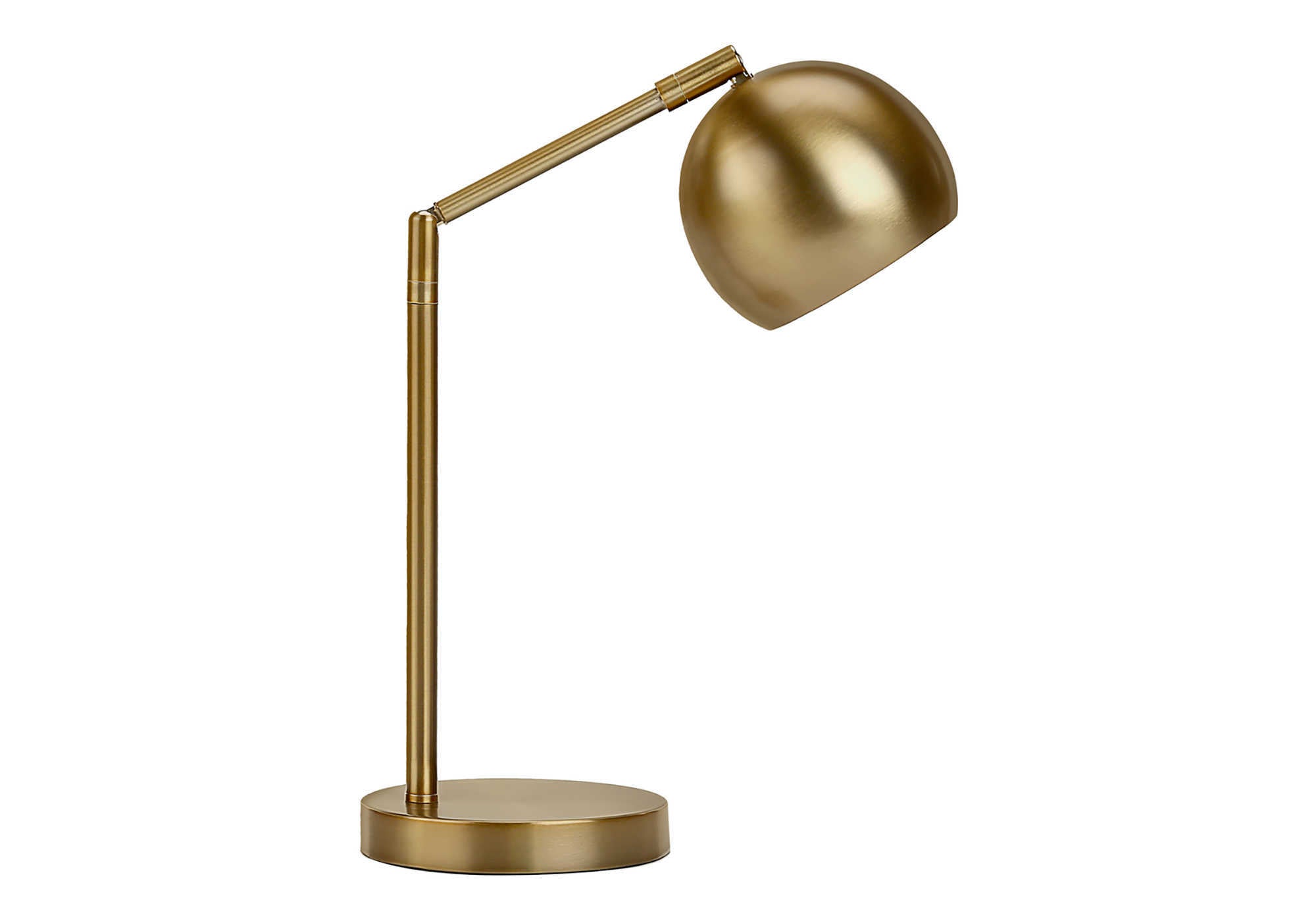 title:Lighting, 19"h, Table Lamp, Gold Metal, Gold Shade, Contemporary;color:Gold