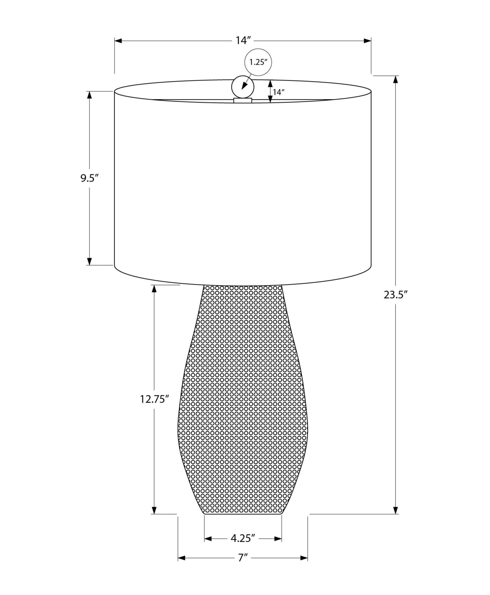 title:Lighting, 24"h, Table Lamp, Grey Resin, Ivory / Cream Shade, Contemporary;color:Grey