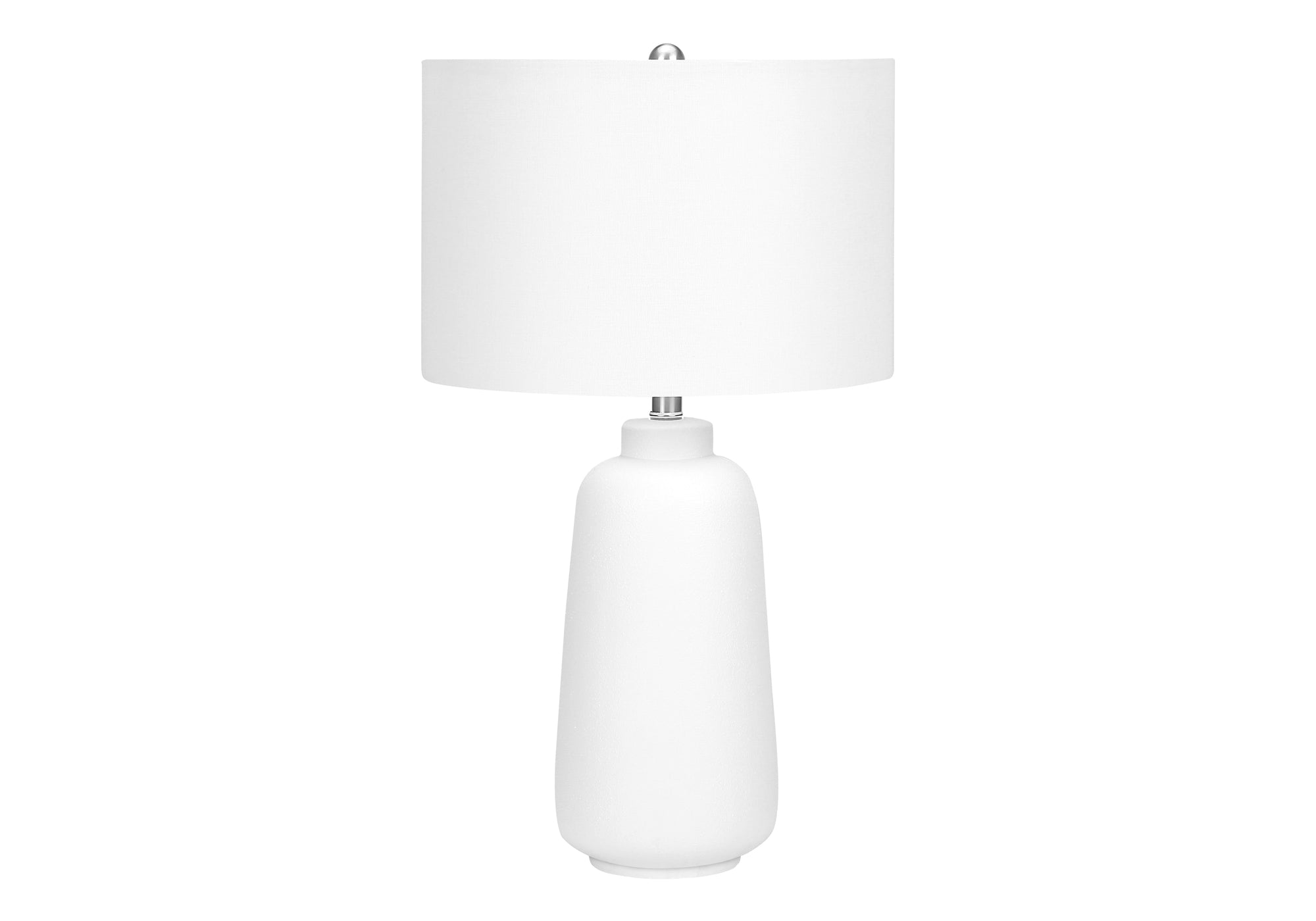 title:Lighting, 26"h, Table Lamp, Cream Ceramic, Ivory / Cream Shade, Modern;color:Cream