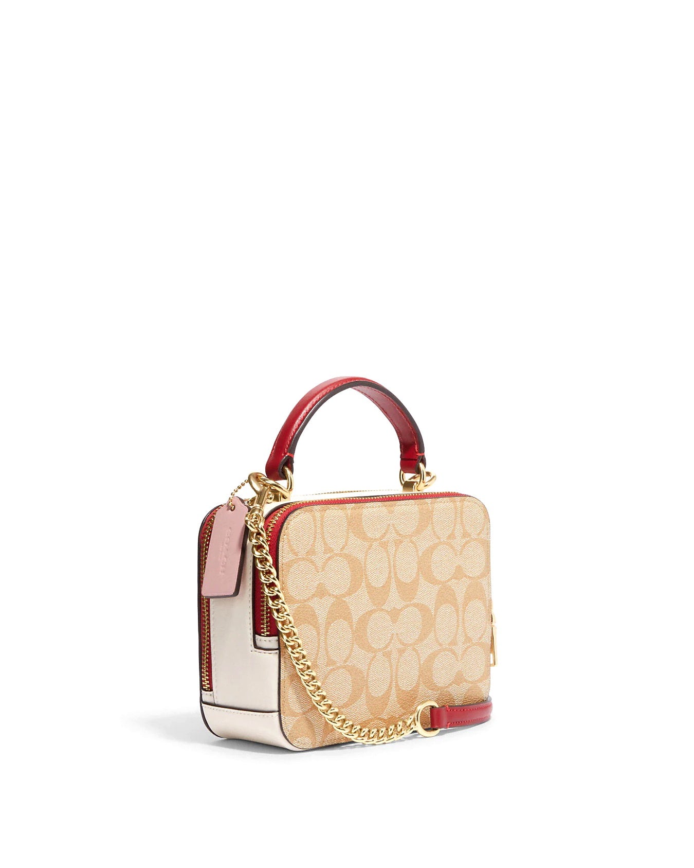 title:Coach Women's Lunar New Year Box Crossbody In Signature Canvas With Rabbit And Carriage;color:Light Khaki Multi