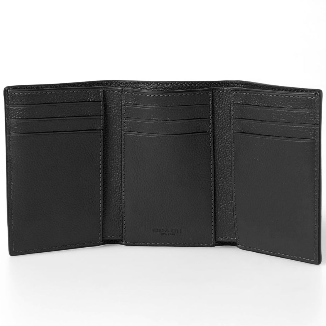 title:Coach Men's Trifold Wallet;color:Black