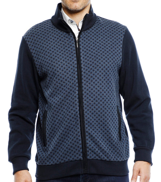 Indigo Knit Zip Up