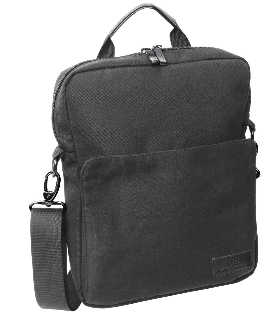 The Messenger | 12-In Twill Messenger Bag with Tablet Sleeve